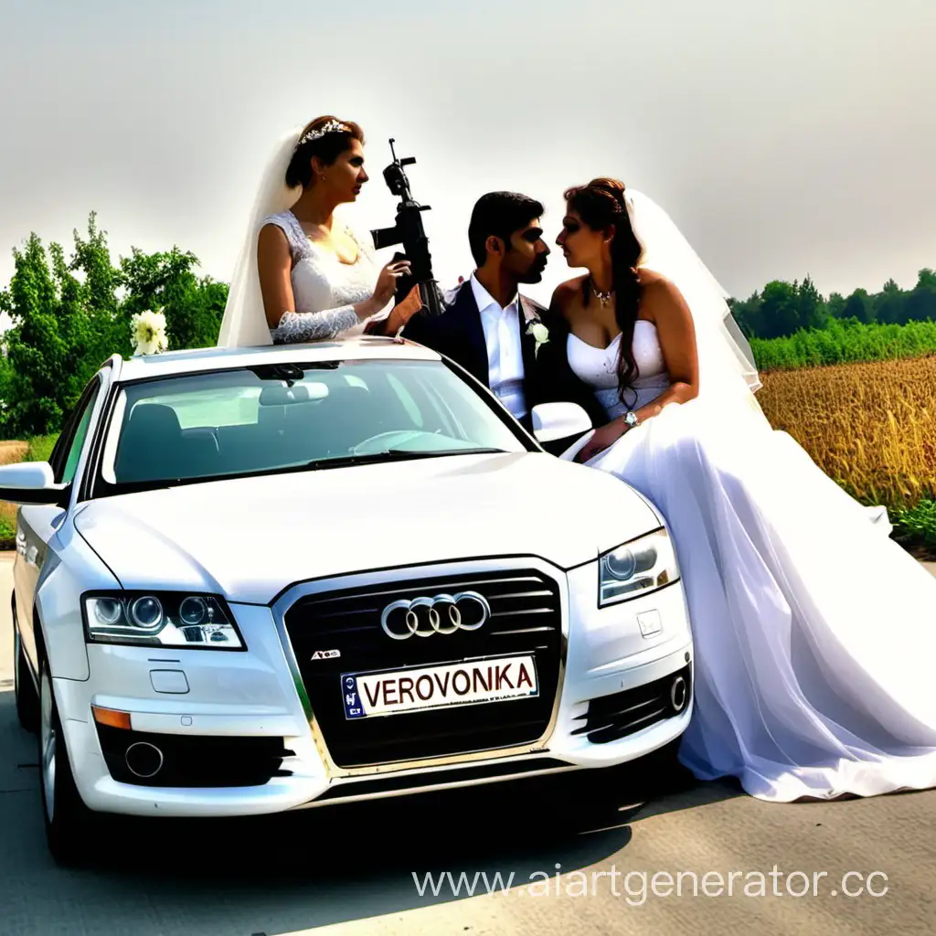 Newlyweds-Embark-on-Thrilling-Getaway-in-Audi-A6-with-AK74