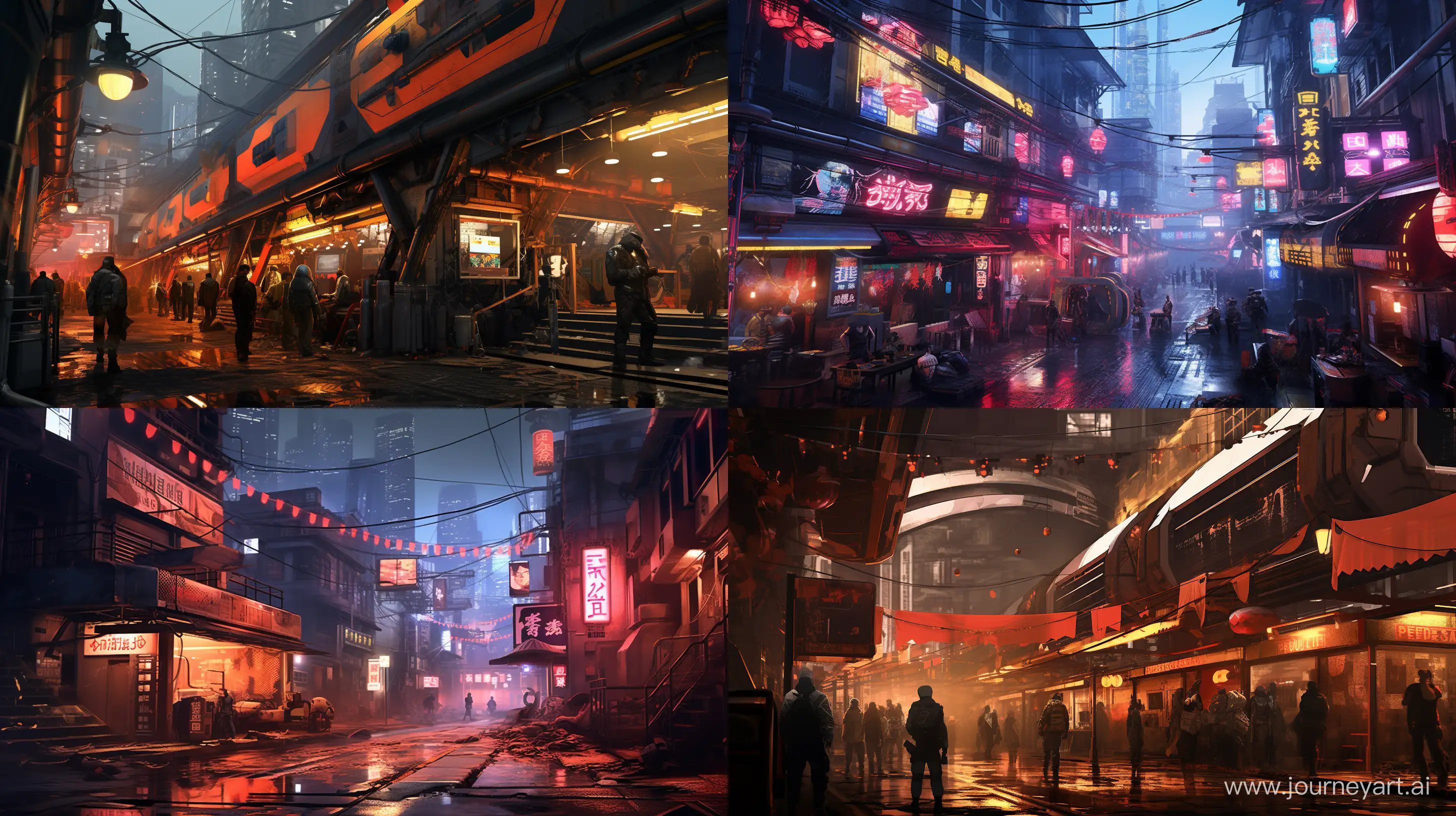 cyberpunk by sandstorm games, in the style of concept art, futurist claims --ar 16:9       