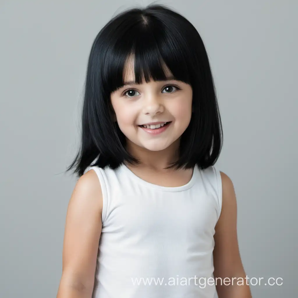 Adorable-Little-Girl-with-Beautiful-Black-Hair