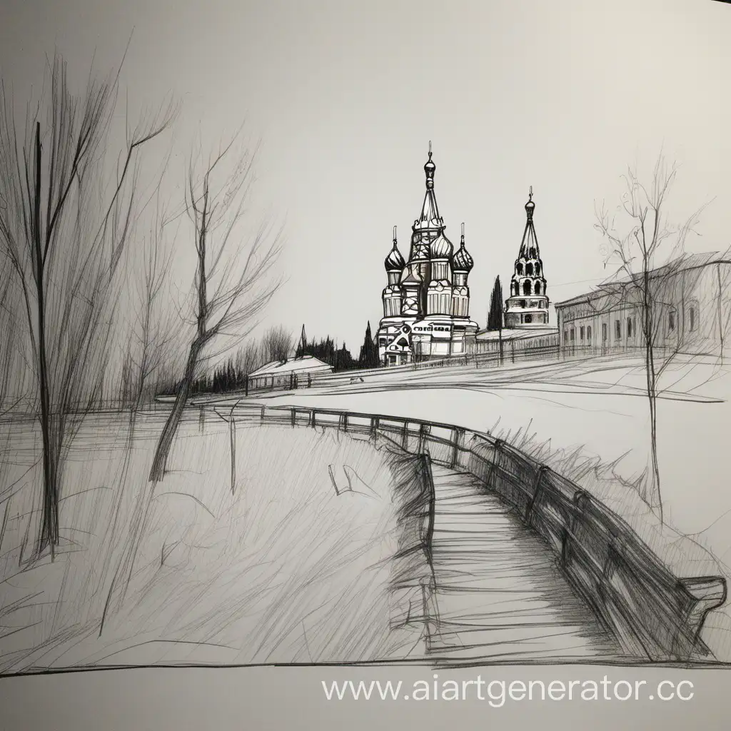 Serene-Russian-Landscape-Sketch