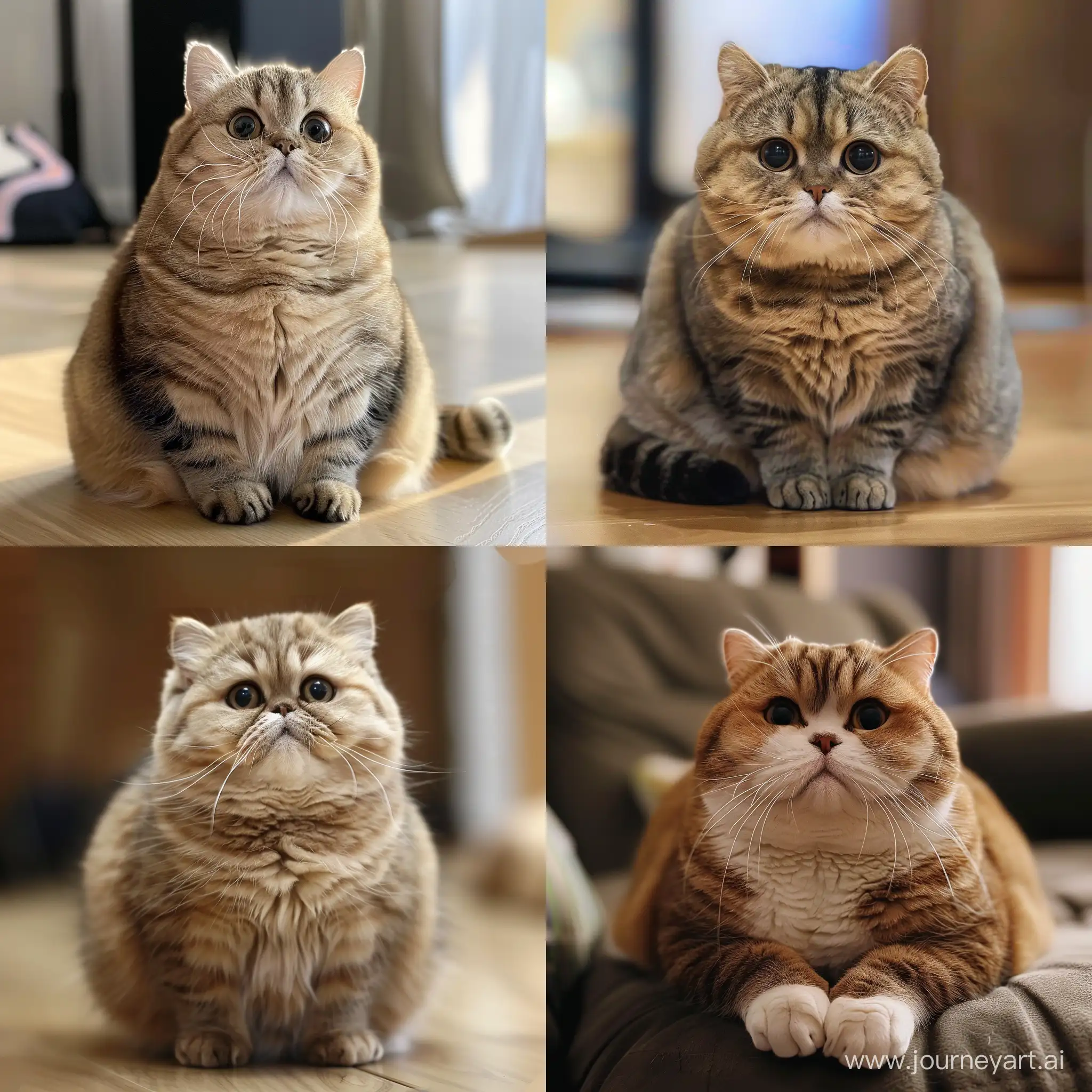 Adorable-Chubby-Cat-Playful-and-Cute-Feline-Delight