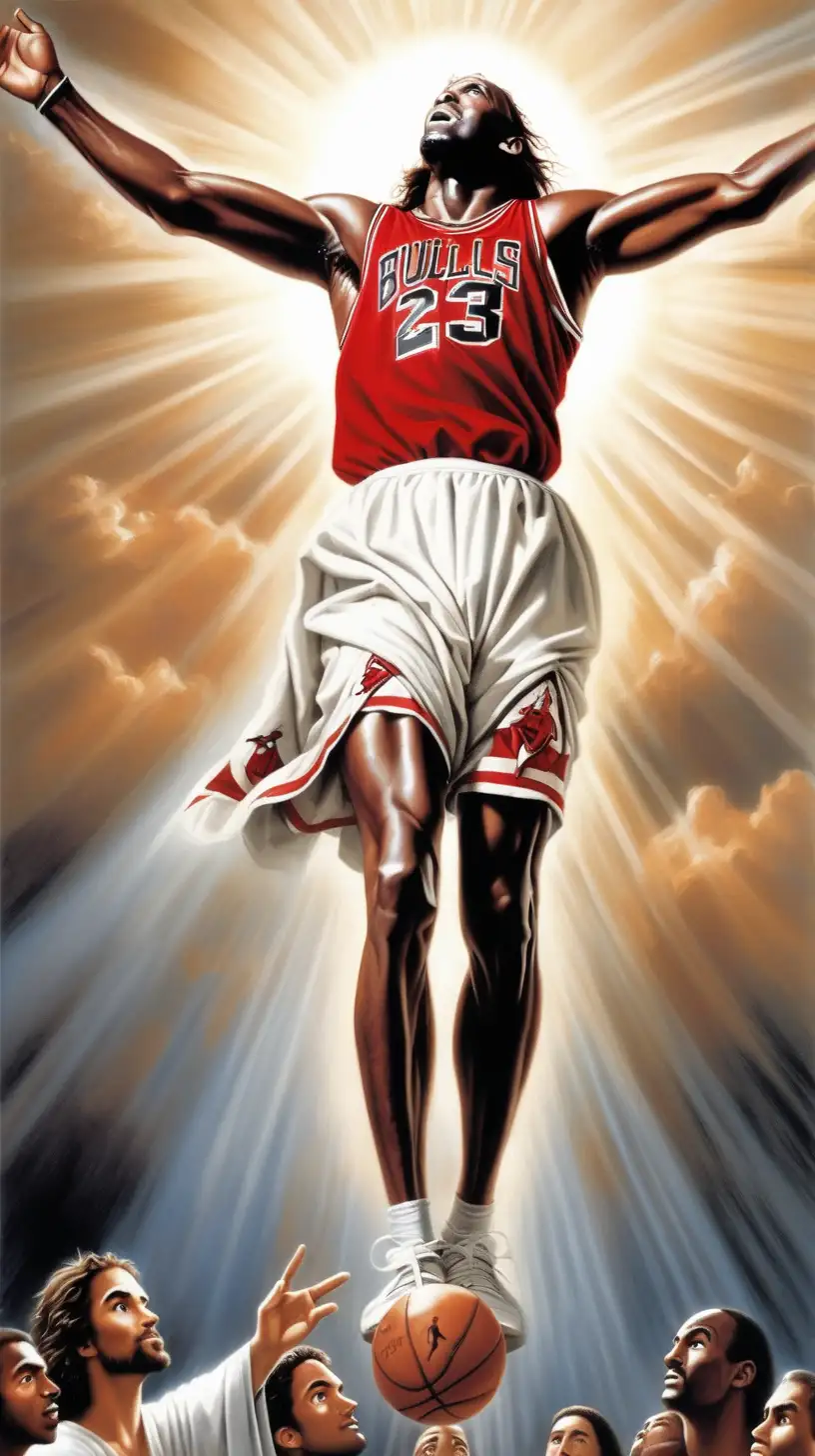 Michael Jordan and Jesus Christ Iconic Encounter