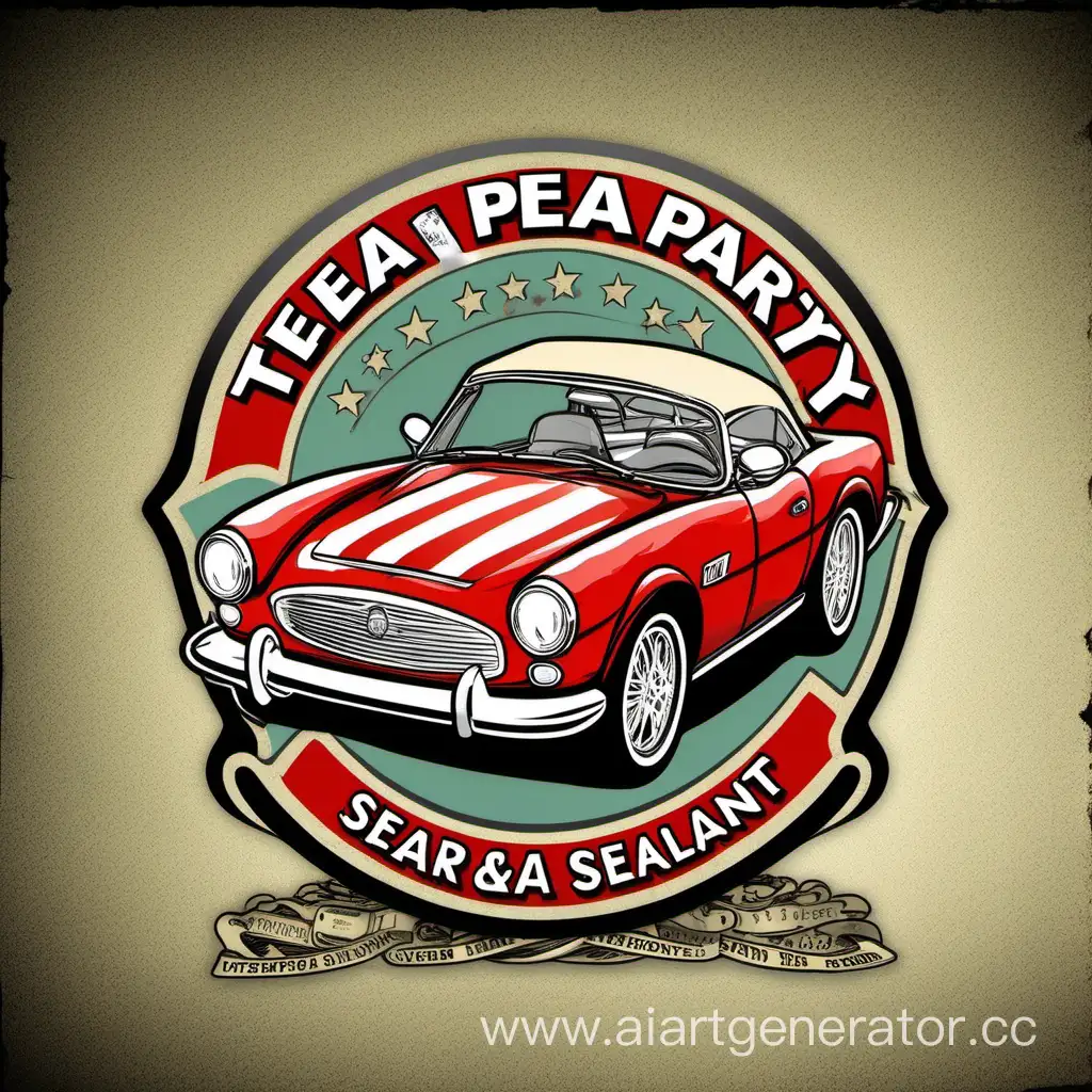 Charming-Tea-Party-with-Creative-Car-Repair-Sealant