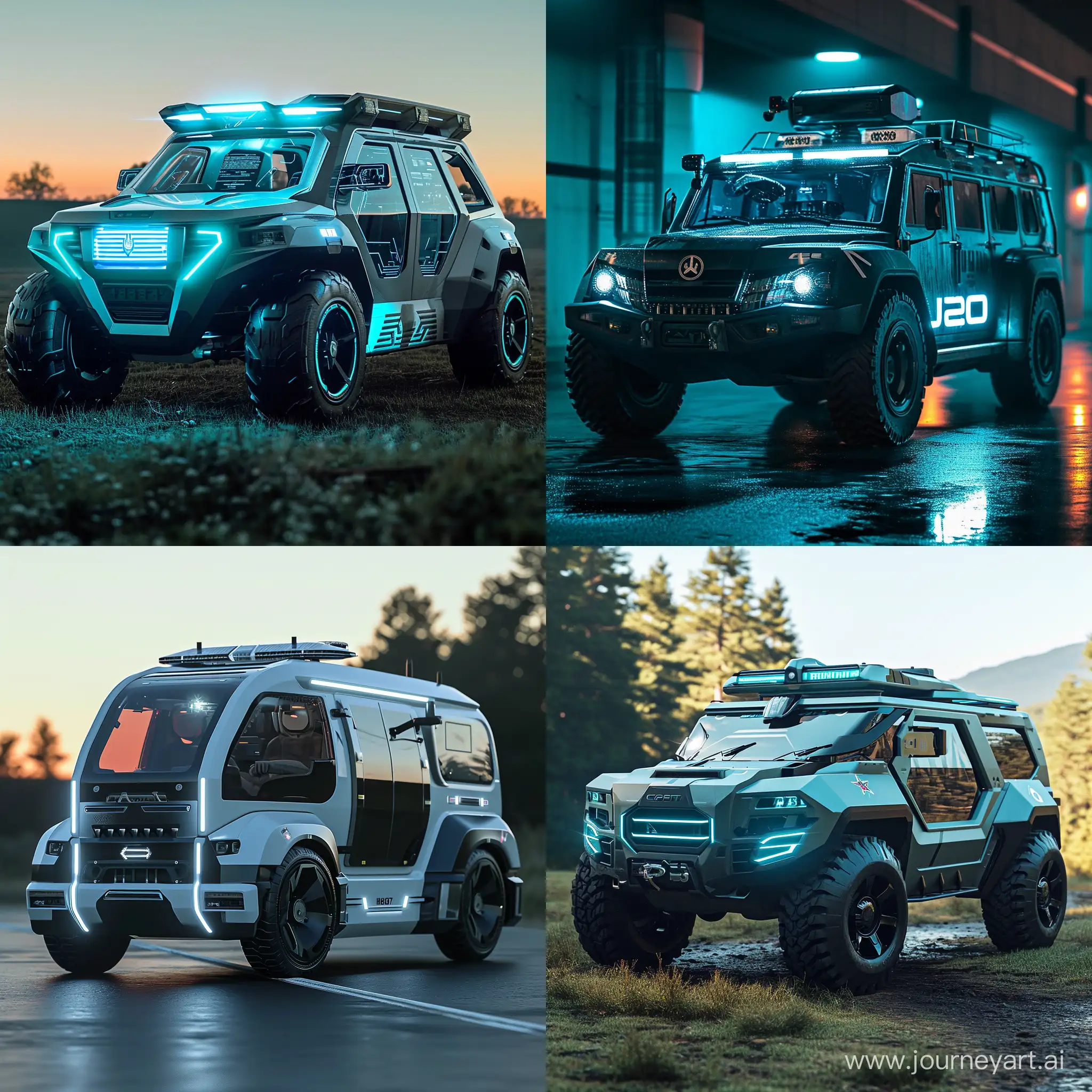 Futuristic UAZ Patriot, nanotechnology --v 6