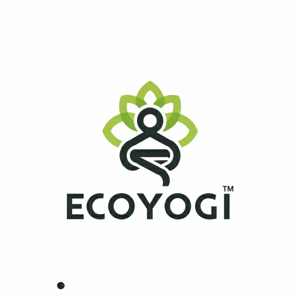 a logo design,with the text "ecoyogi", main symbol:yogamat,Minimalistic,be used in Sports Fitness industry,clear background