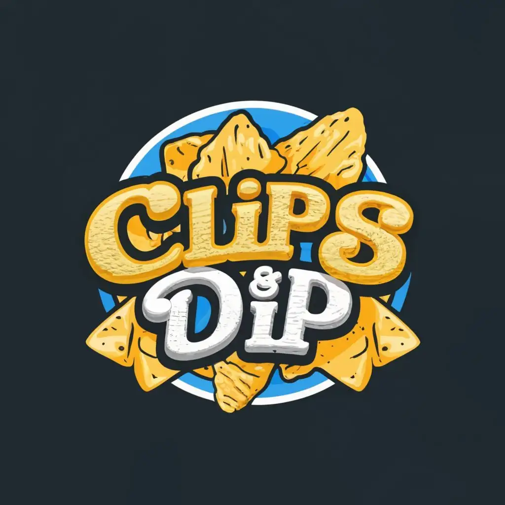logo, Chips And Dip, with the text "Clips&Dip", typography, be used in Entertainment industry