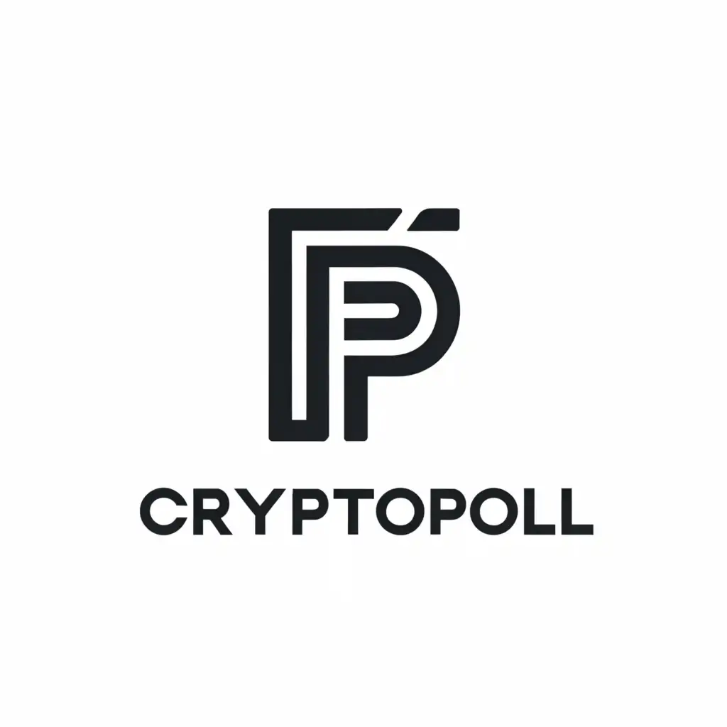 a logo design,with the text "CryptoPol", main symbol:P,Minimalistic,be used in Finance industry,clear background