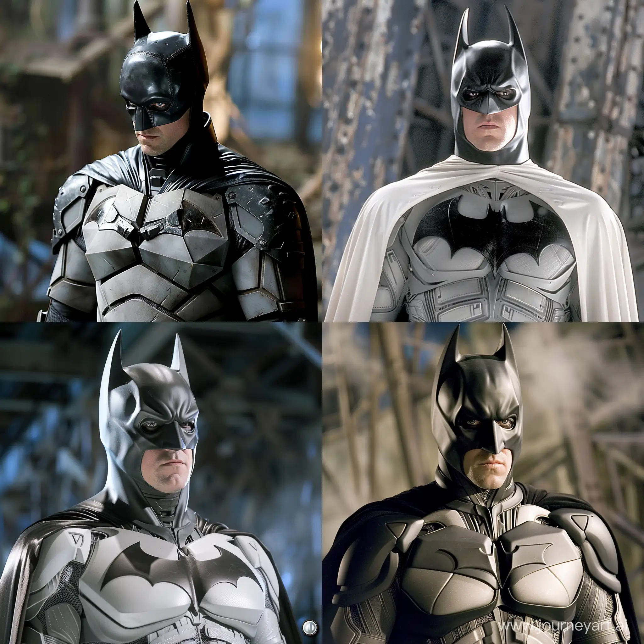 Christian Bale as Batman in white dvd movie 