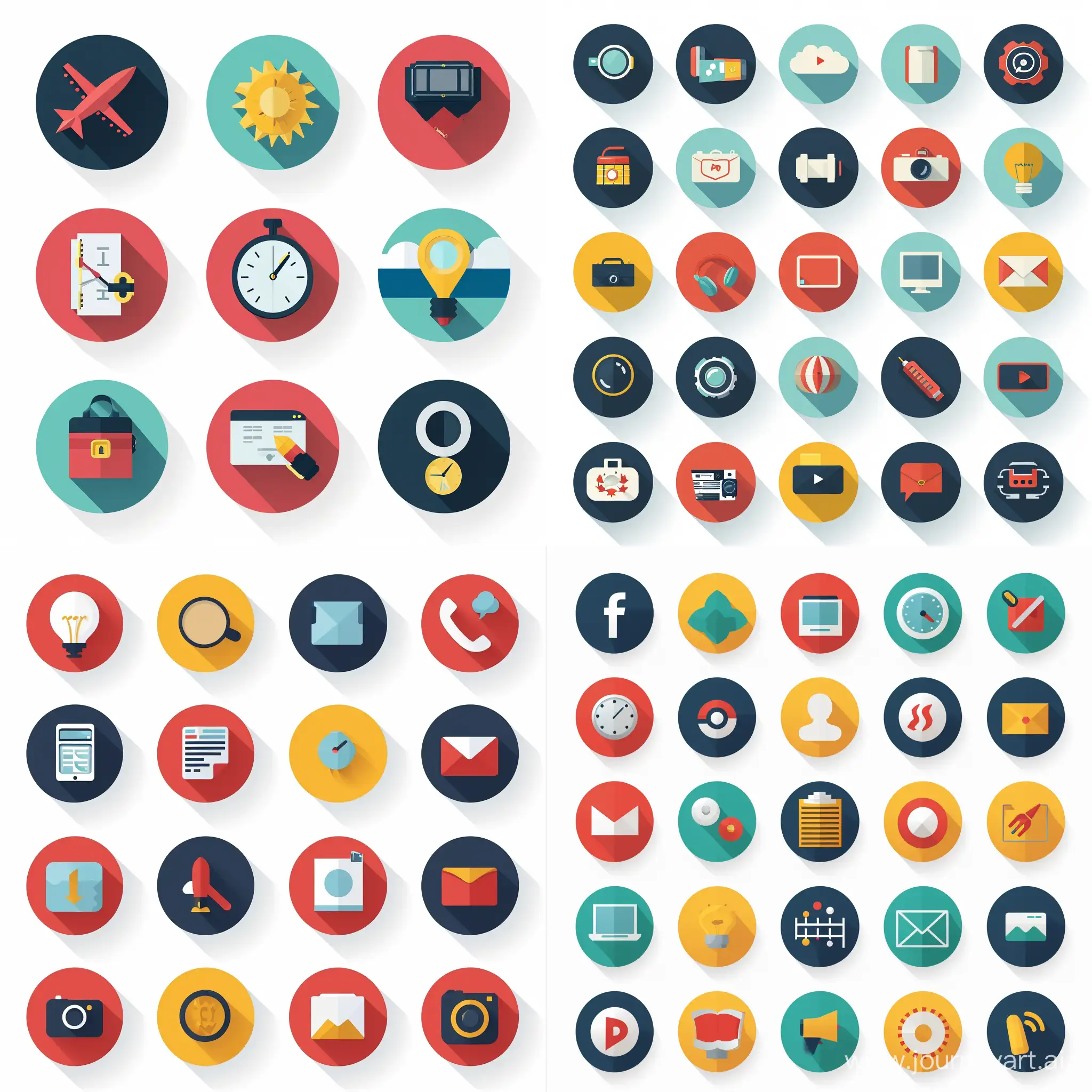 Flat-Icon-Designs-with-Versatile-Visual-Elements
