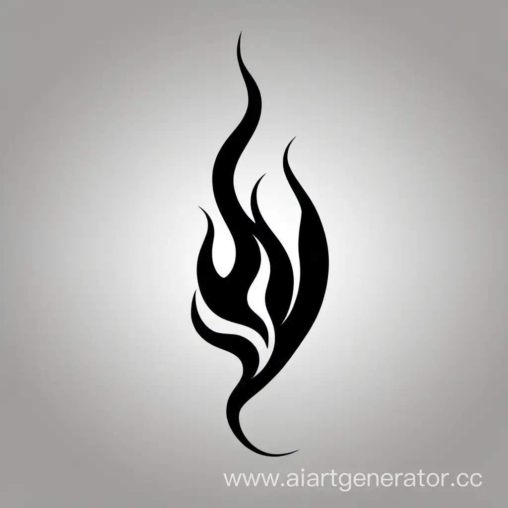 Dynamic-Flame-Silhouette-Logo-Design
