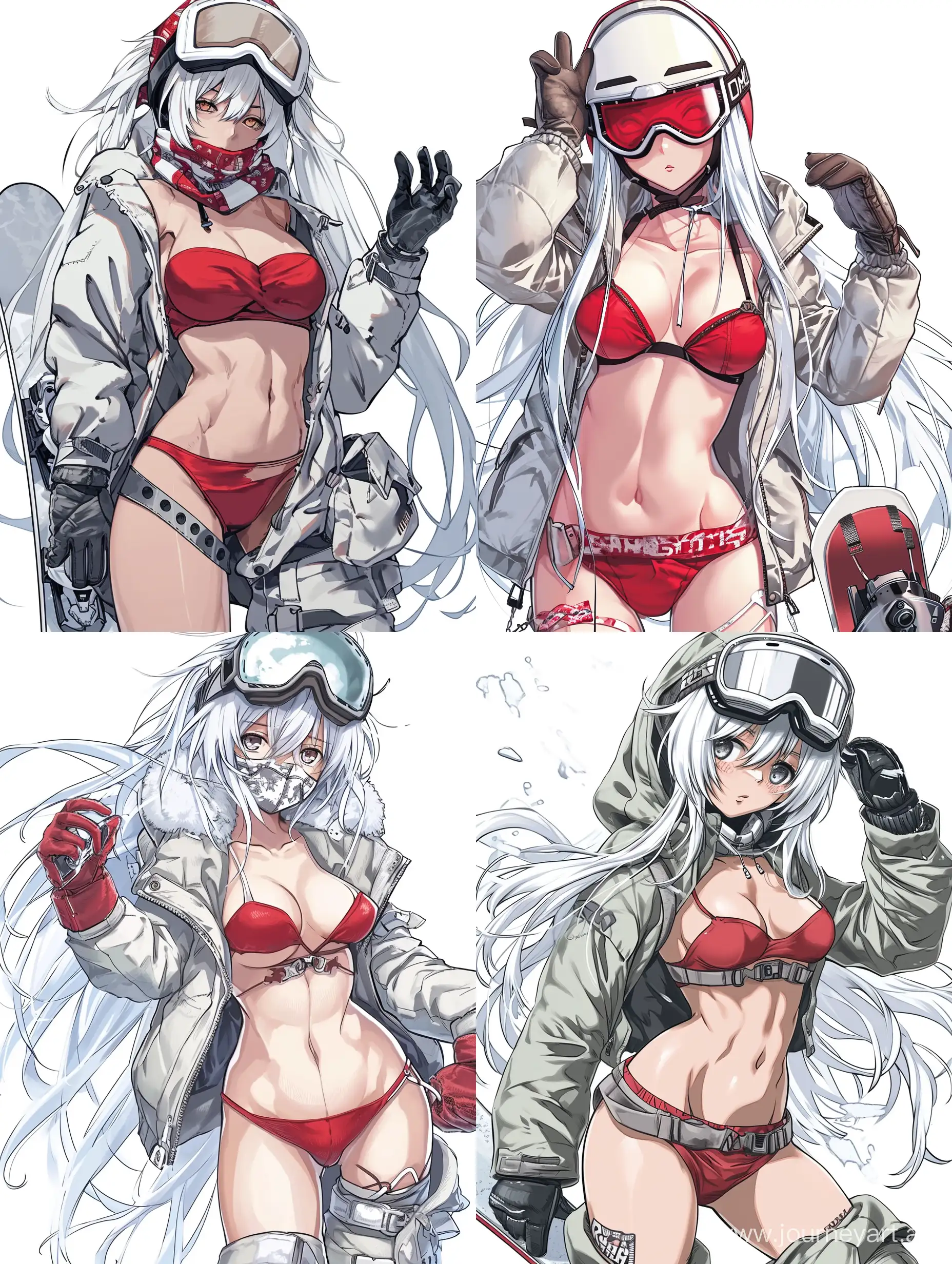 Beautiful-Manga-Character-in-Snowboarding-Gear-with-White-Hair