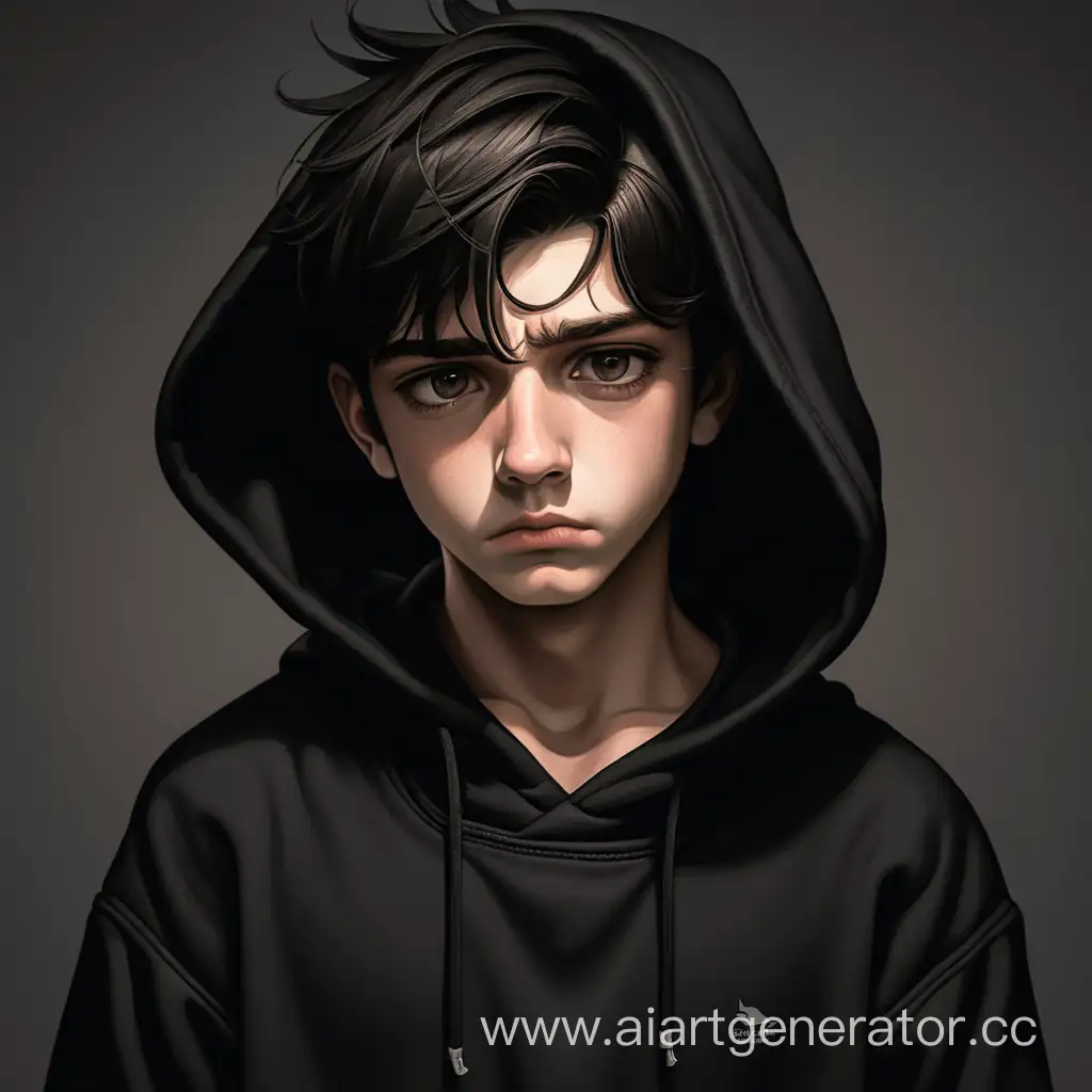 Exhausted-DarkHaired-Boy-in-Black-Hoodie