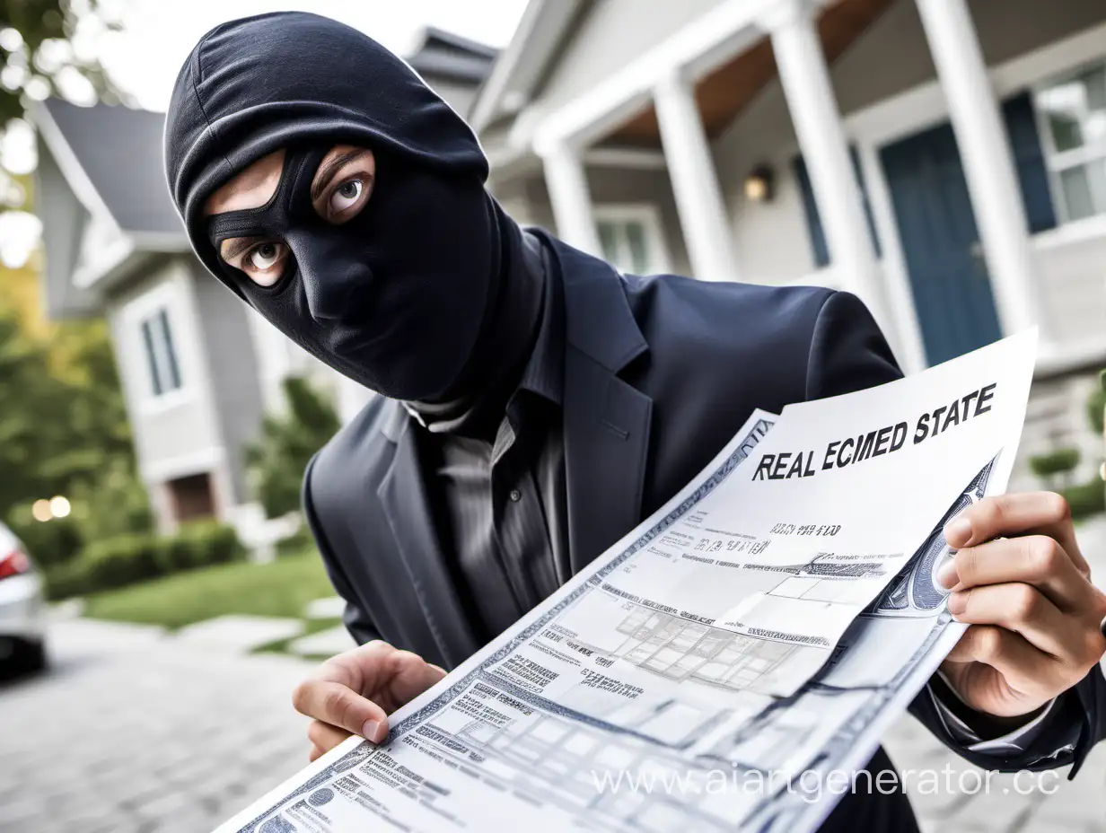 Thief scammed real estate