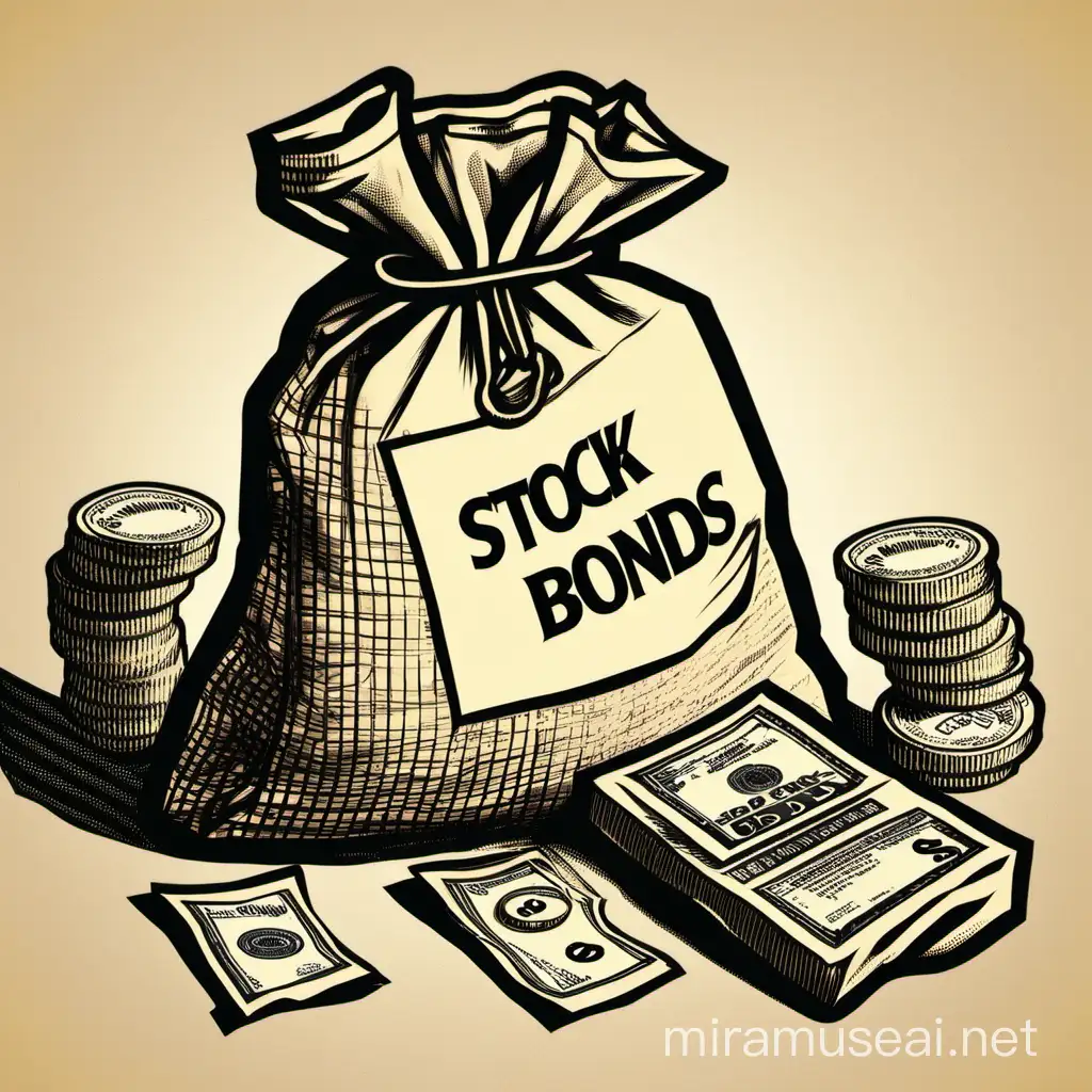 bag of stocks and bonds

