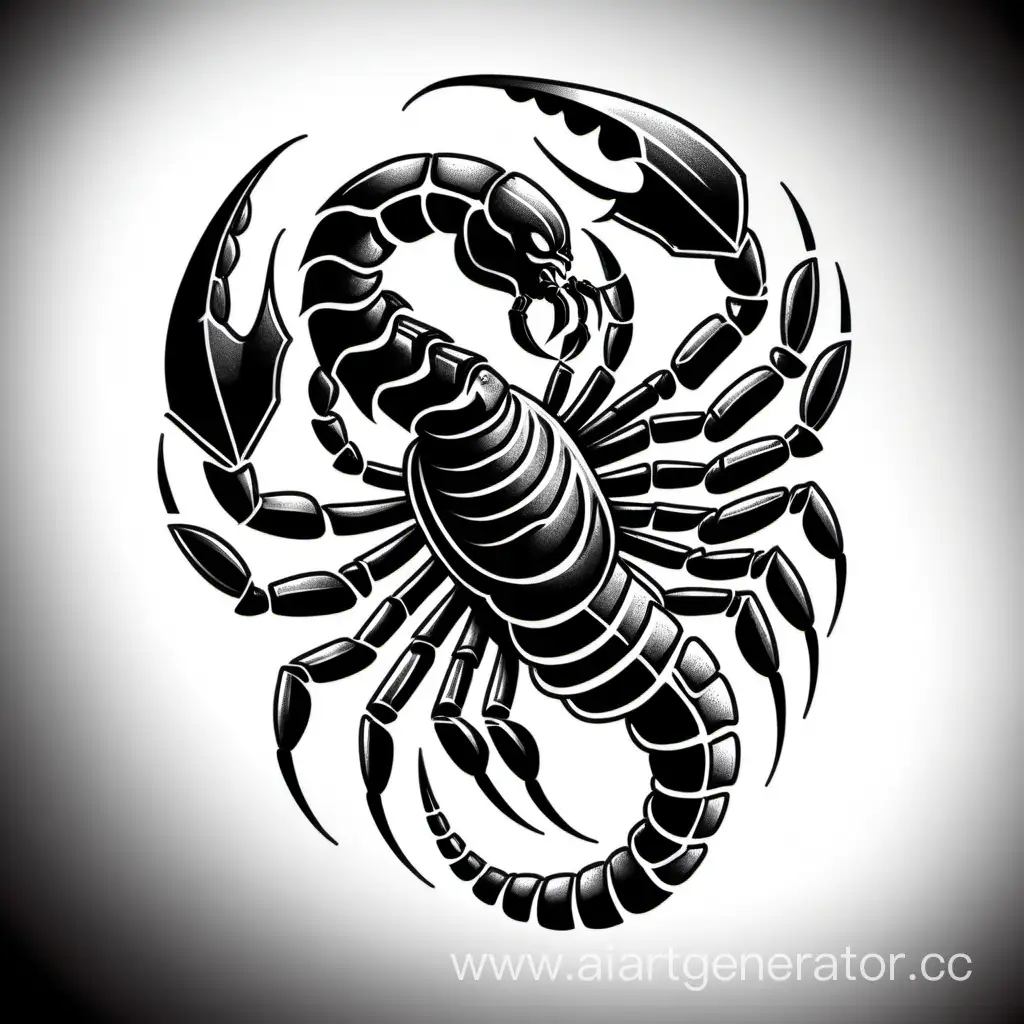 Black-Scorpion-Tattoo-Symbolizing-Anger-and-Rage