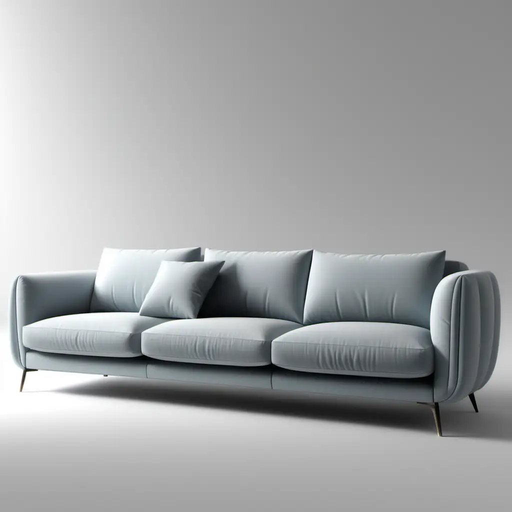 Modern Italian ThreeSeater Sofa with Mechanical Features and CloudLike Sleeve Design