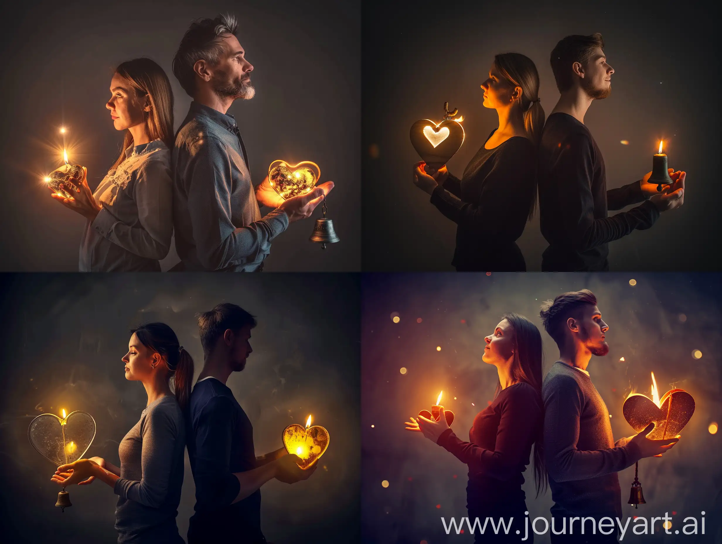 Harmonious-Love-Couples-Heartlight-Illuminates-with-Candle-and-Bell