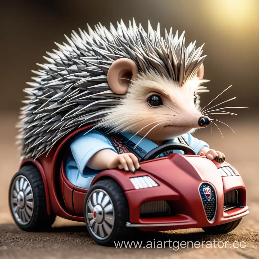 Tyanka-Hedgehog-Samurai-Riding-Bugatti-Shiron-Machine