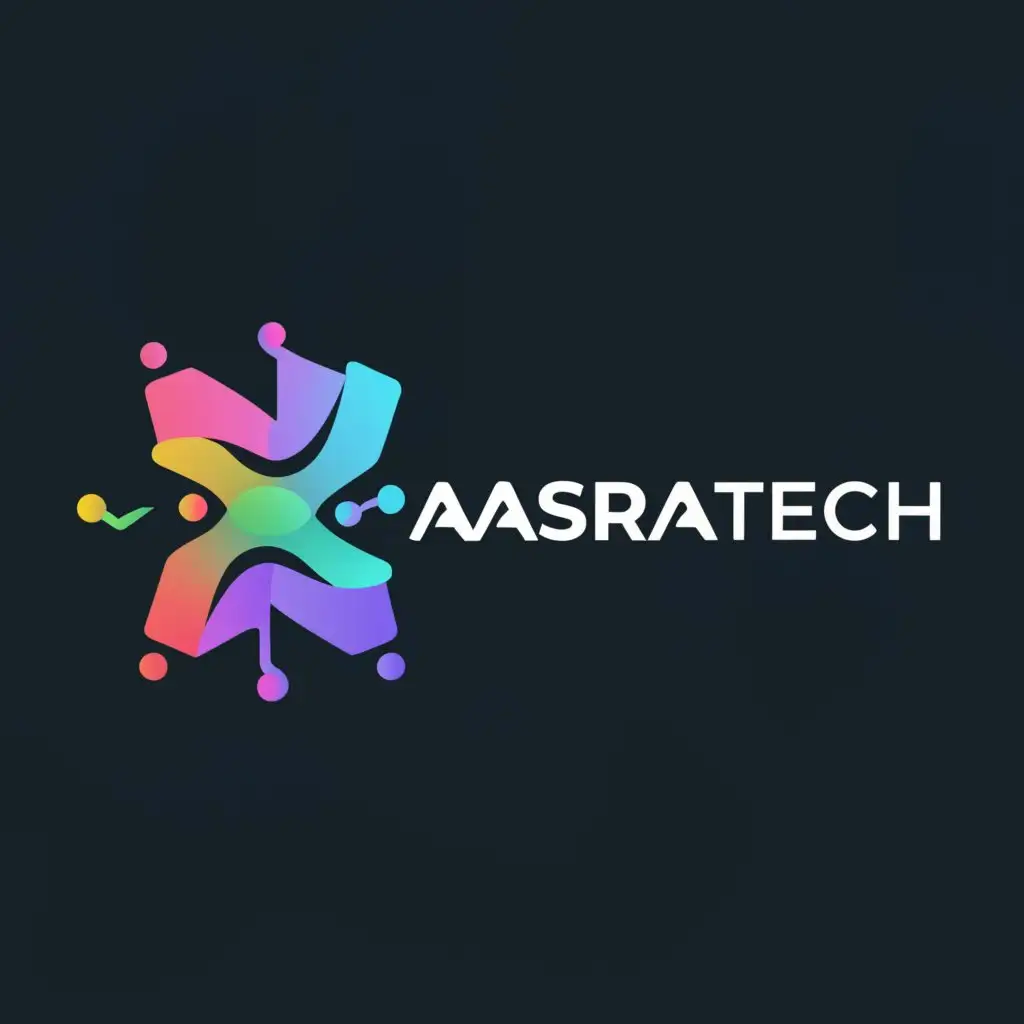 a logo design,with the text "AstraTech", main symbol:the logo itself,Moderate,be used in Technology industry,clear background