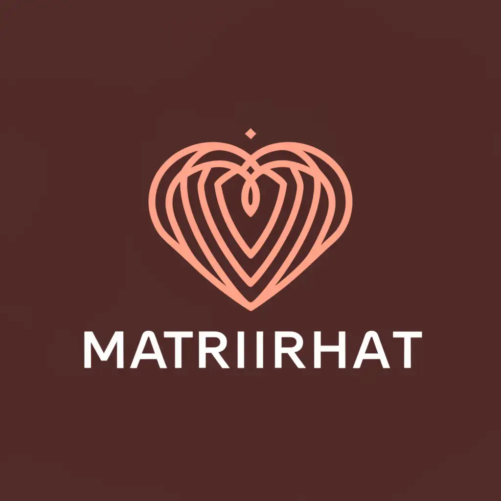 a logo design,with the text "MATRIARHAT", main symbol:love, communication, entertainment,Moderate,be used in Events industry,clear background