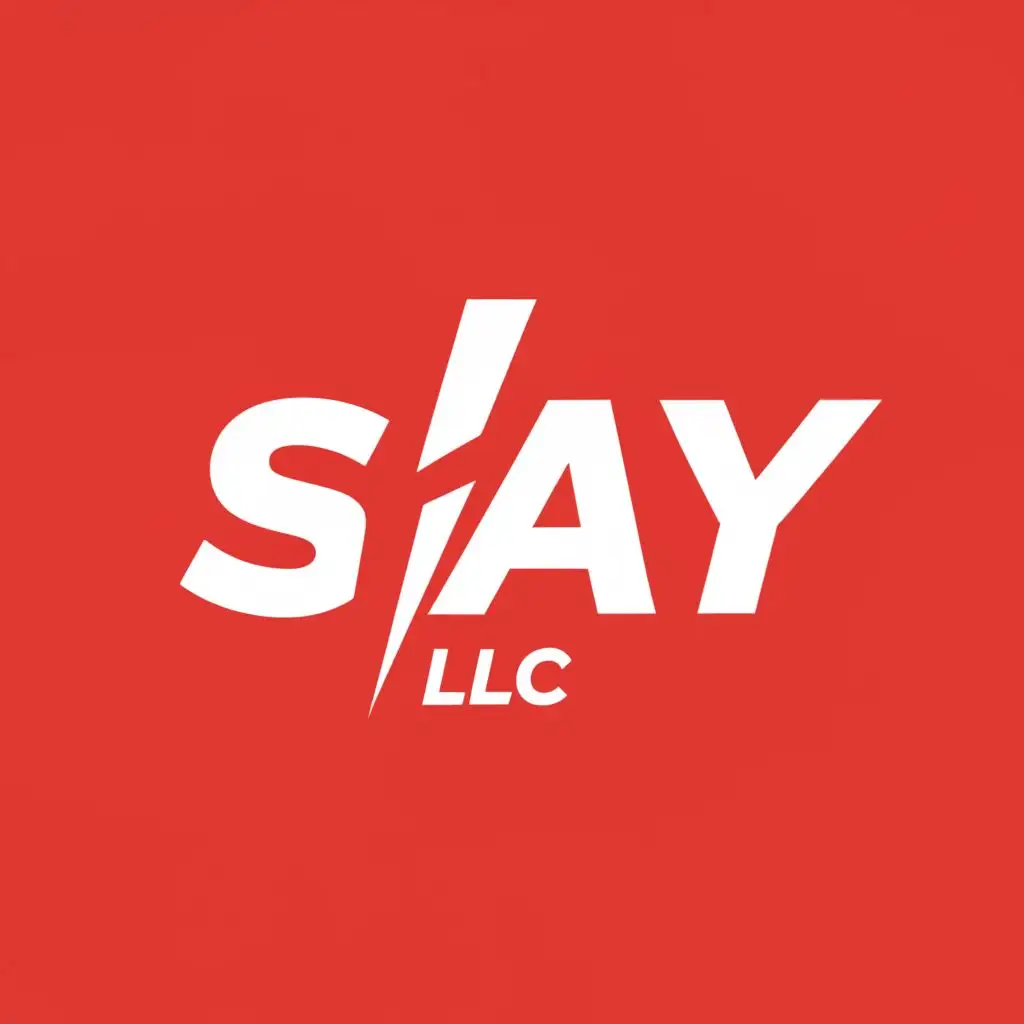 LOGO Design for SLAy LLC Minimalistic Slash Symbol in Sports Fitness ...