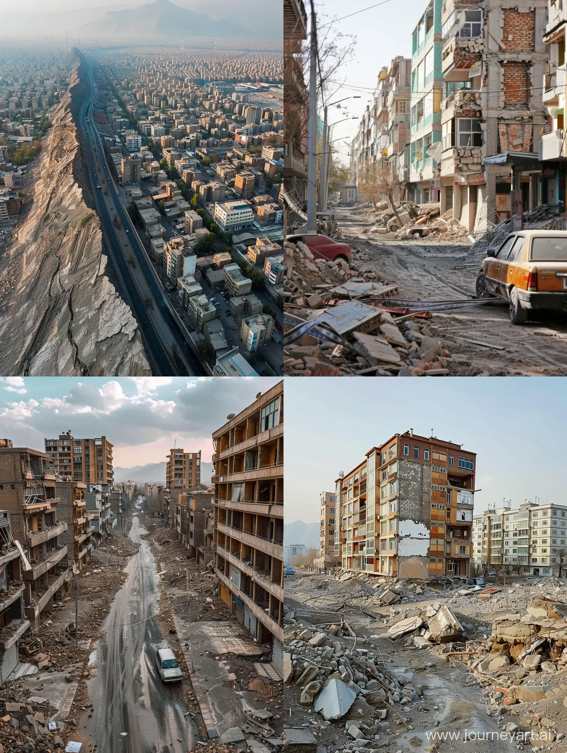 اگه تهران زلزله بیاد، تهران بعد زلزله چه شکلی میشه؟
