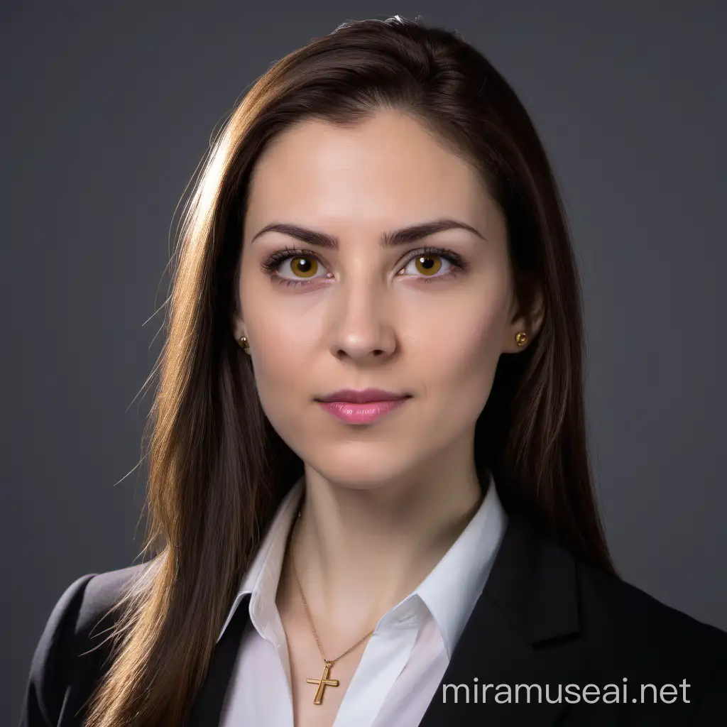 Eastern European Professional Woman Headshot Portrait