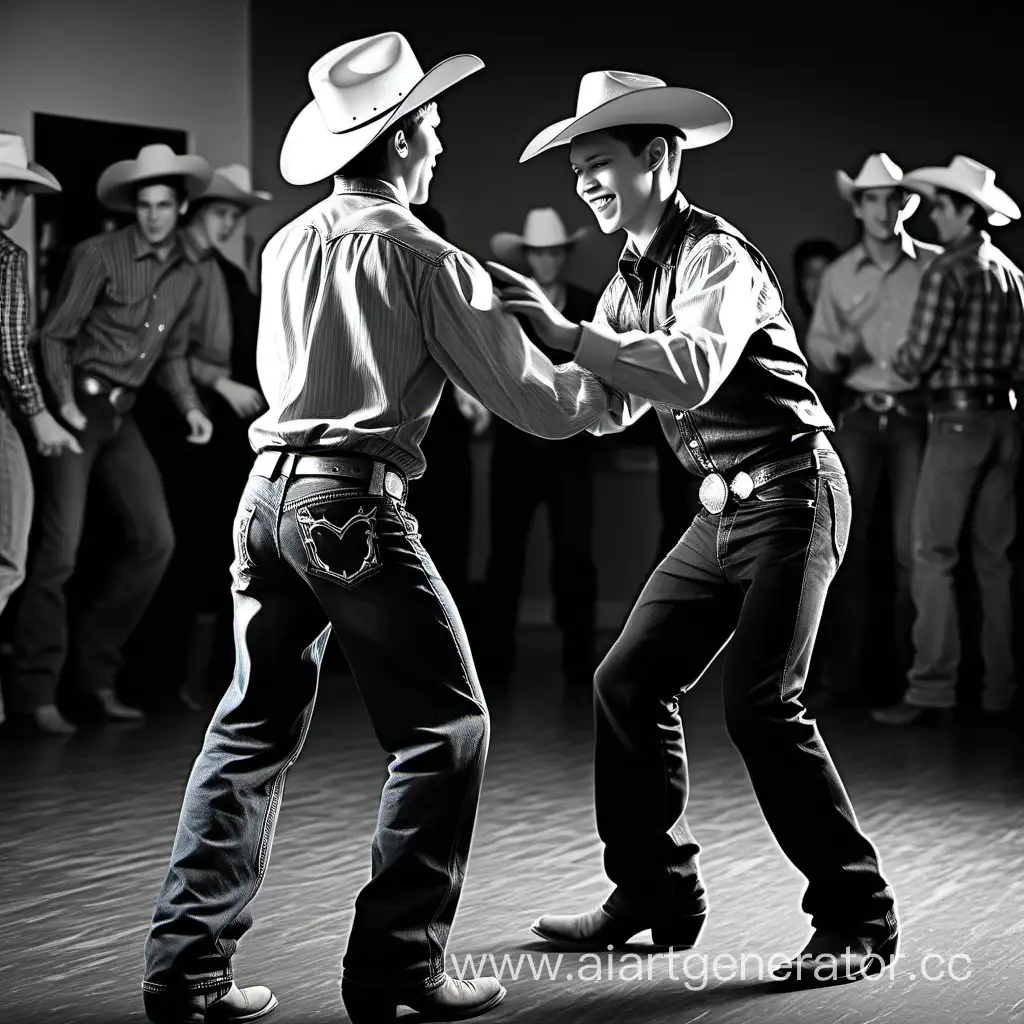 Teenage-Cowboys-Jiving-Together-in-a-Lively-Dance-Routine