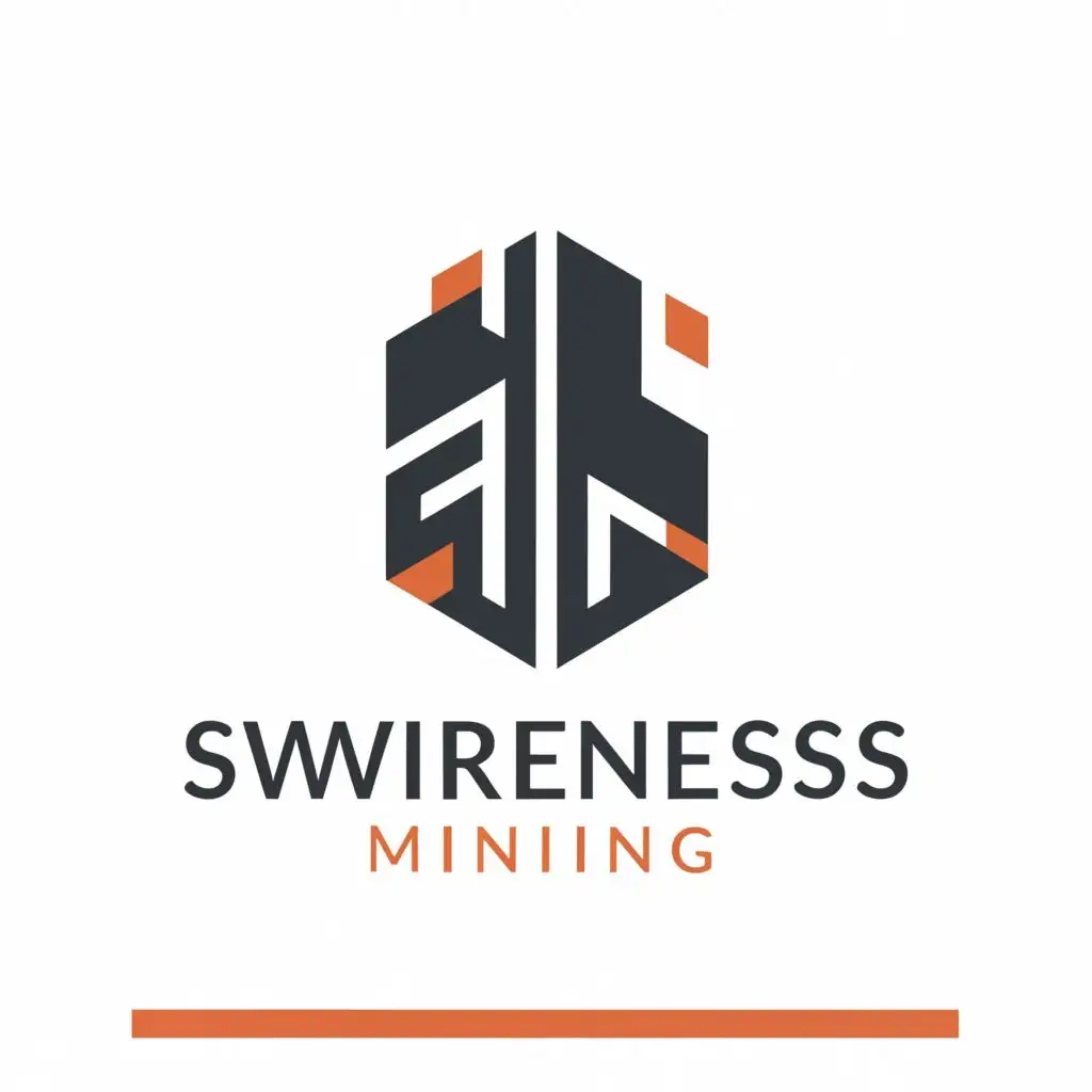 a logo design,with the text "Swifness Mining", main symbol:Building,Moderate,be used in Finance industry,clear background