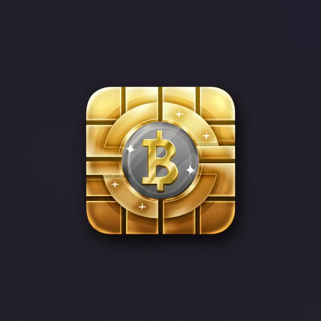 a logo design,with the text "Acceleum", main symbol:a flat tile App Icon, consisting of a metallic secure-storage money-safe in gold colors, seen directly from the front, no shadows,Moderate,clear background