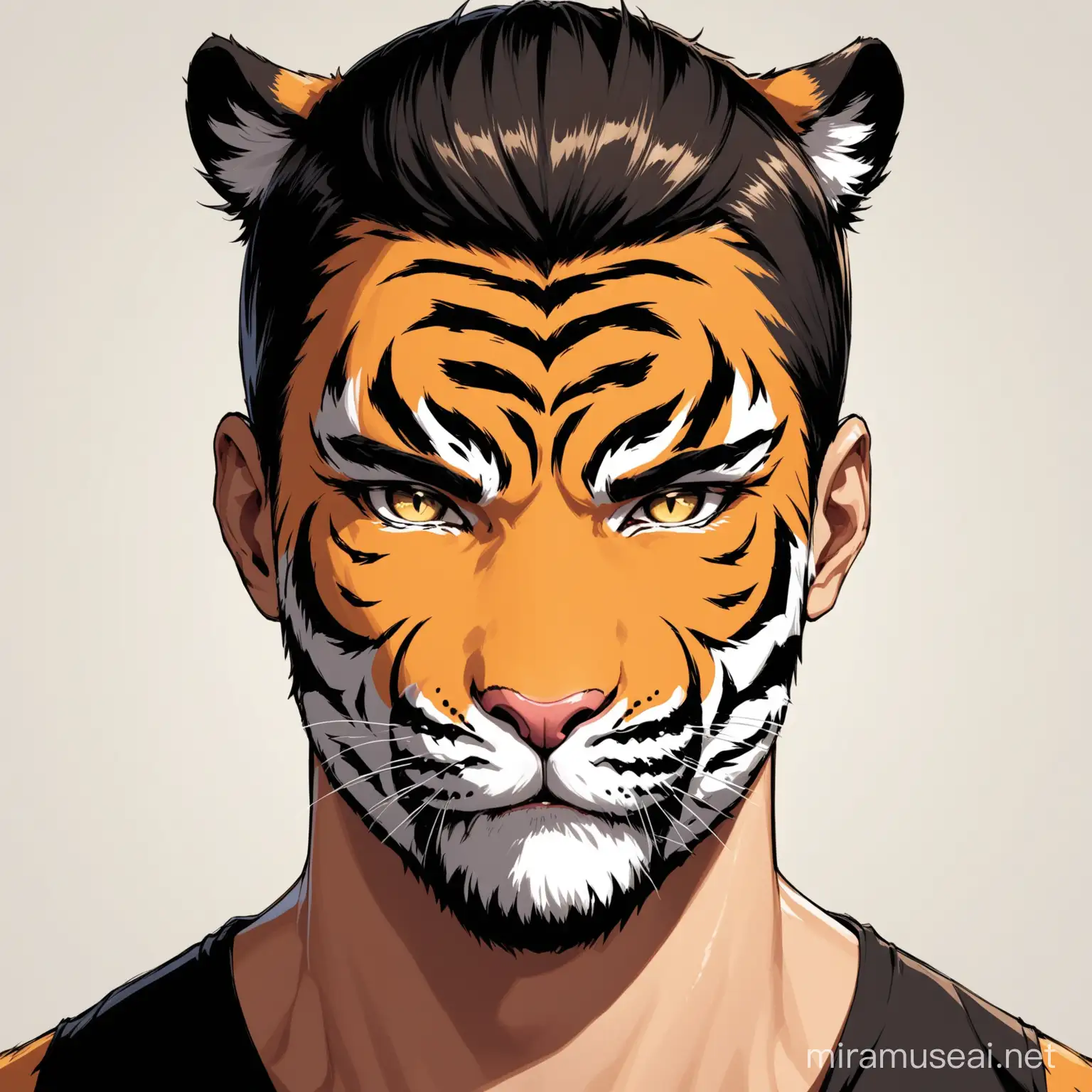 face half tiger half man
