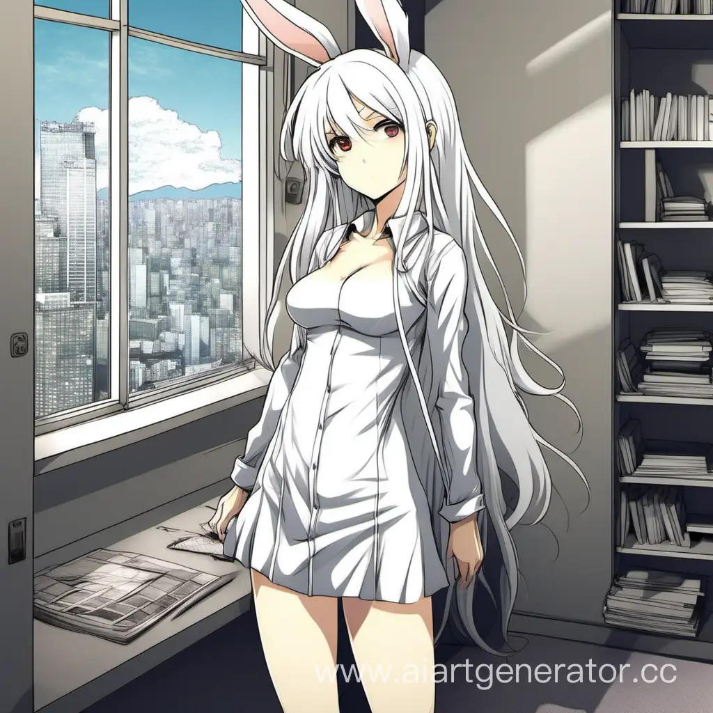 Charming-Bunny-Girl-with-White-Hair-in-9th-Floor-Apartment