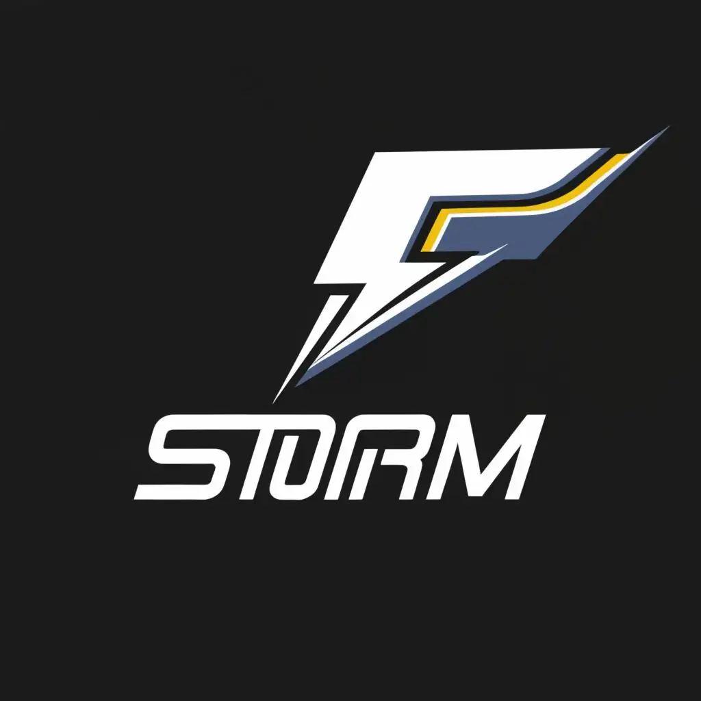 logo, storm, with the text "storm", typography