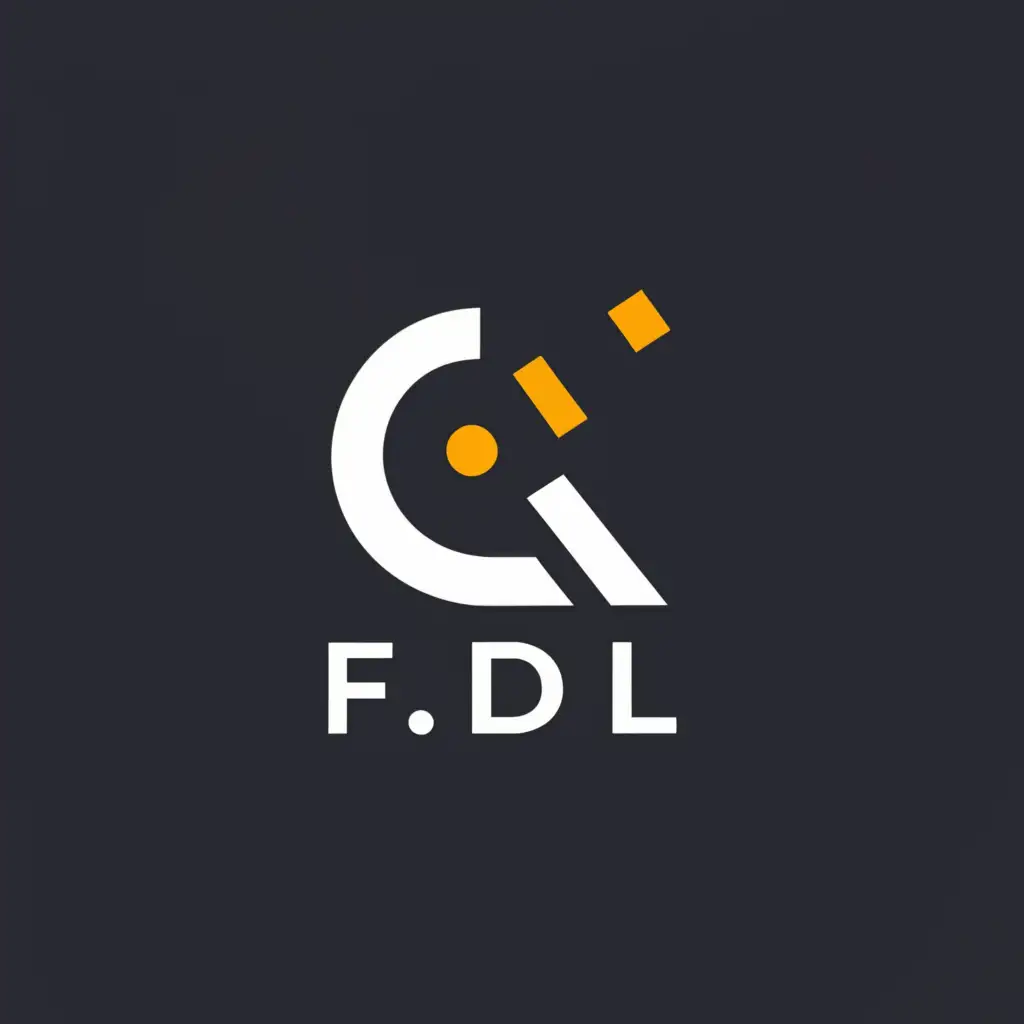 a logo design,with the text "F D L", main symbol:MICROSCOPE Circle,Moderate,be used in Construction industry,clear background