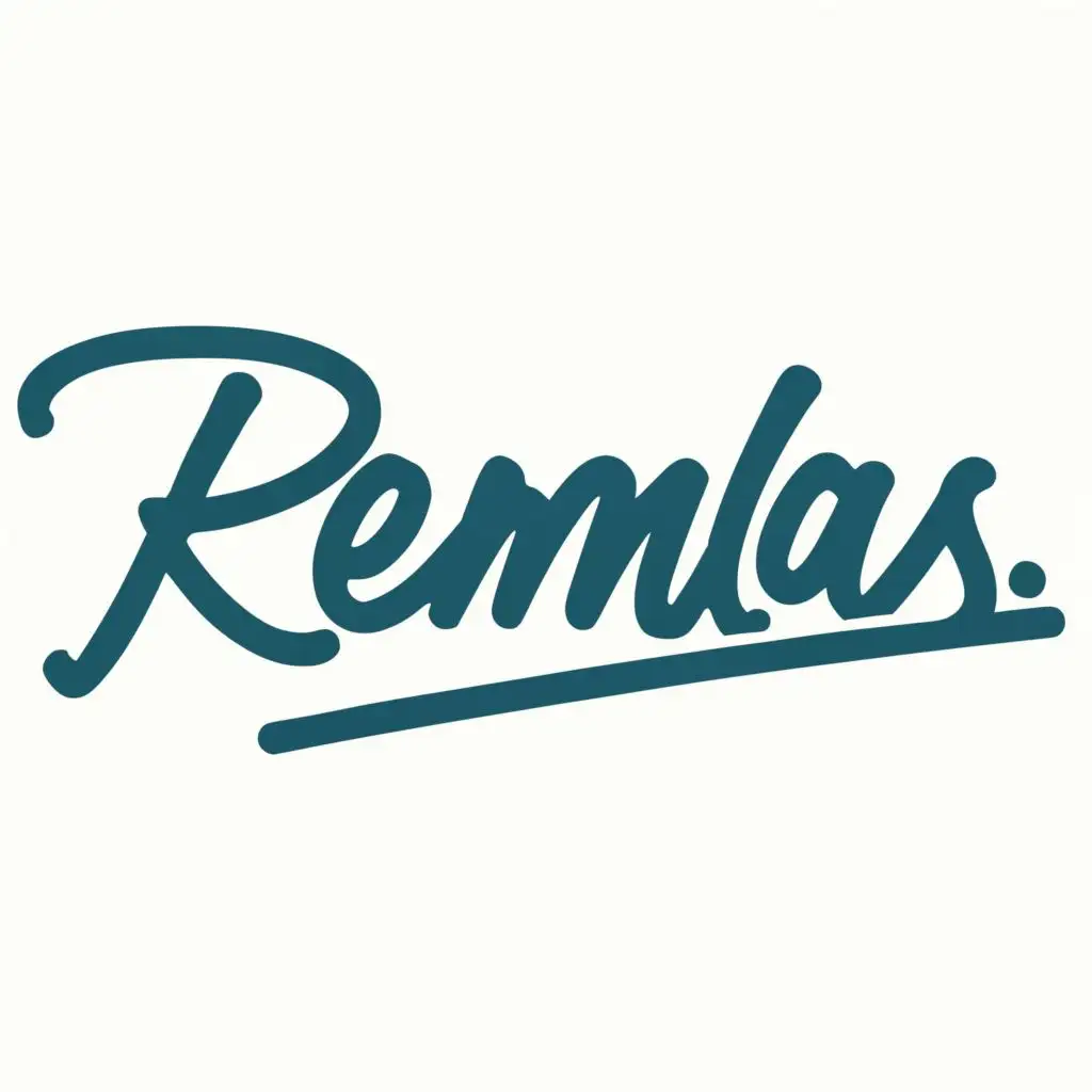 logo, Remlas, with the text "Remlas", typography