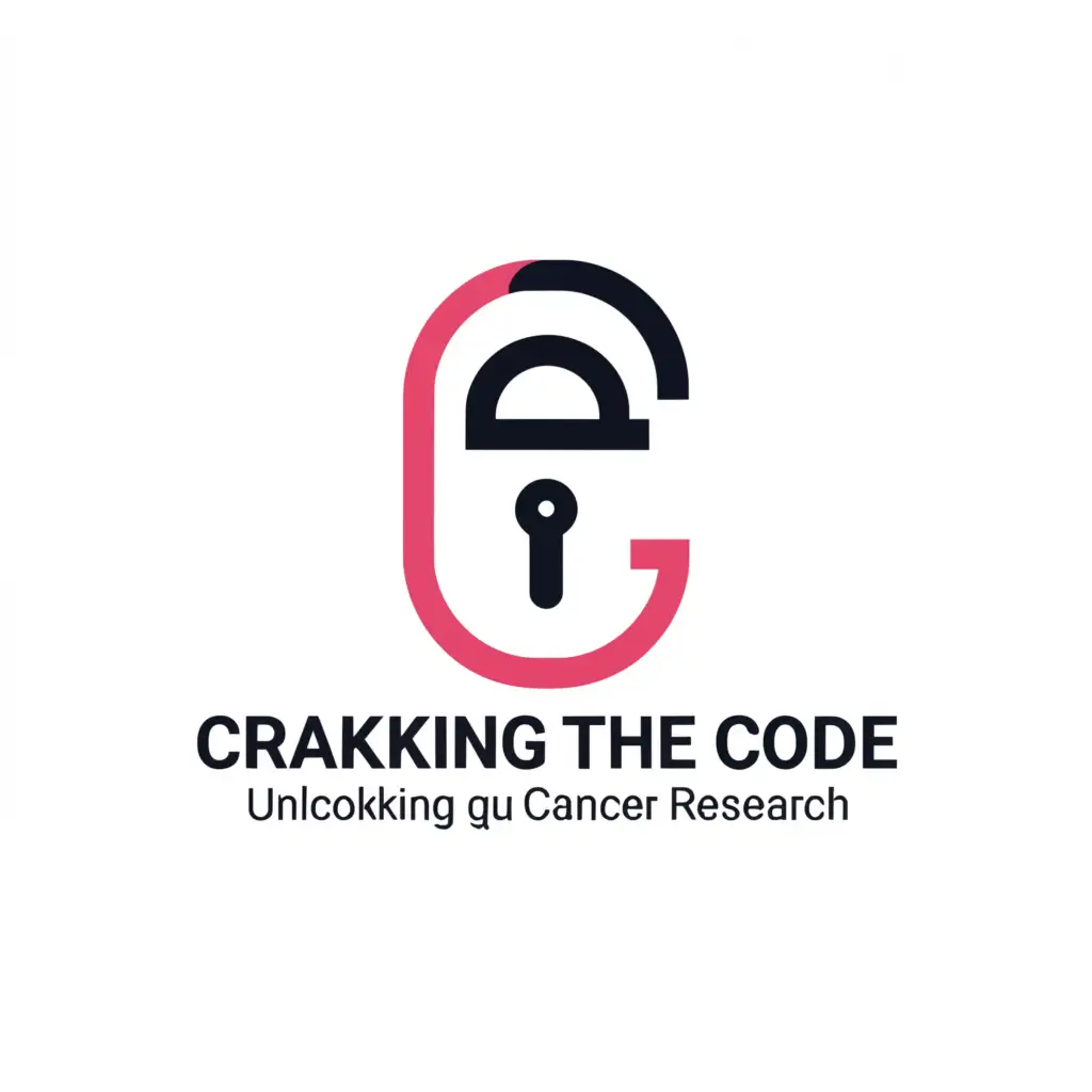 a logo design,with the text "Cracking the Code: Unlocking GU Cancer Research", main symbol:lock,Minimalistic,be used in Medical Dental industry,clear background