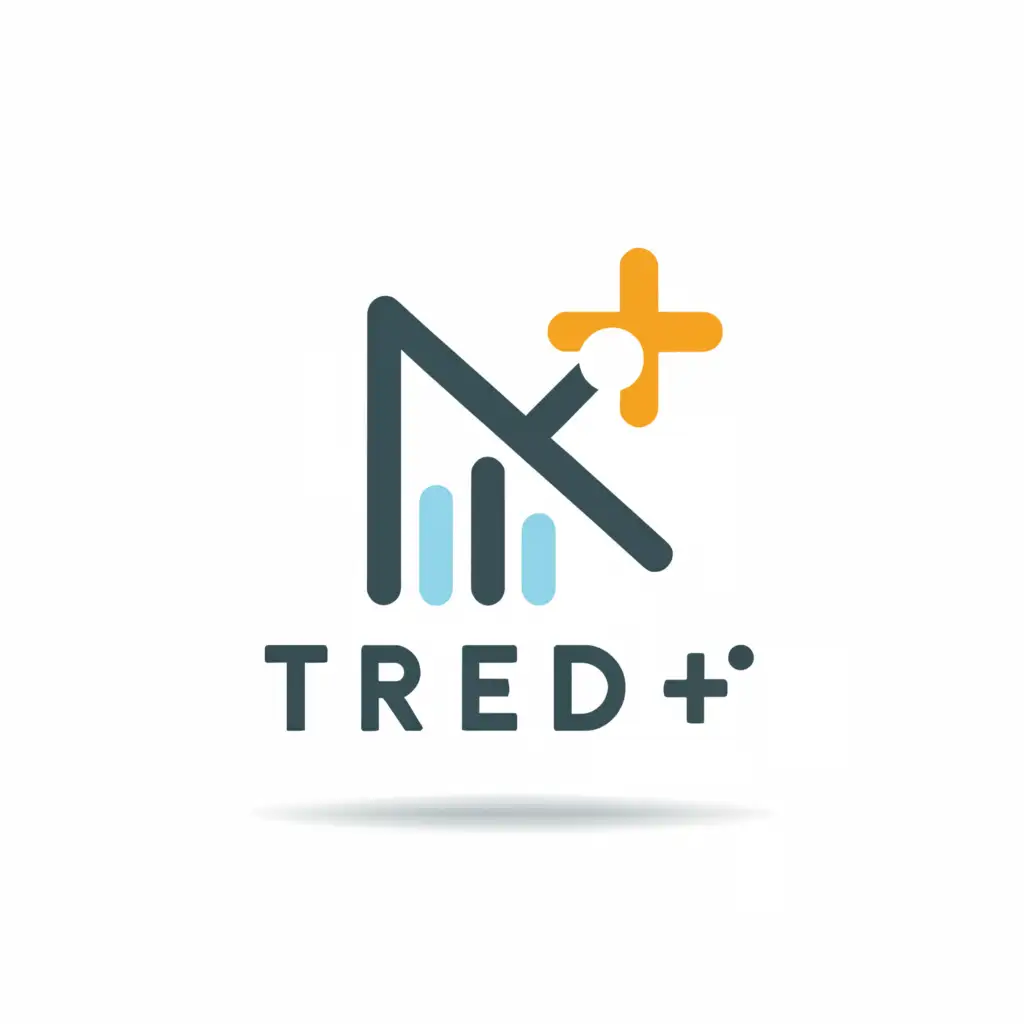 a logo design,with the text "Tred+", main symbol:the content I give you,Moderate,be used in Finance industry,clear background
