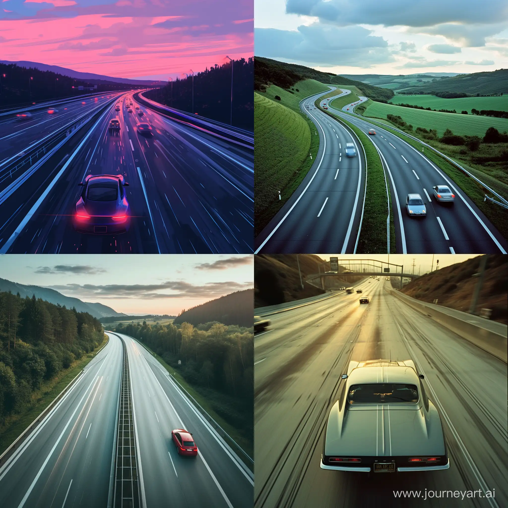 Speeding-Car-on-Busy-Highway