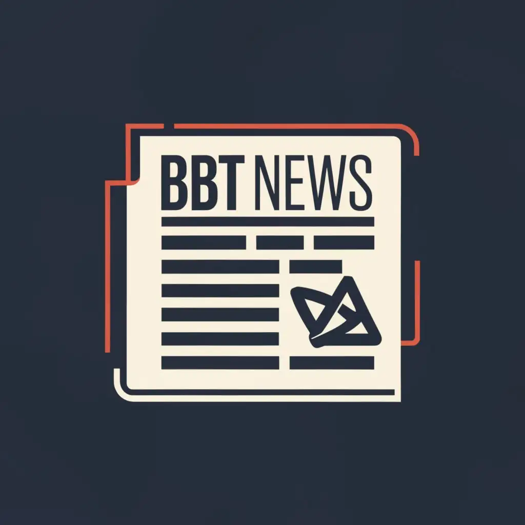 LOGO-Design-For-BBT-NEWS-Bold-Typography-with-Black-and-White-Newspaper-Theme