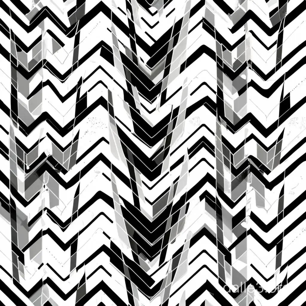 black and white zigzag seamless pattern for garment.
