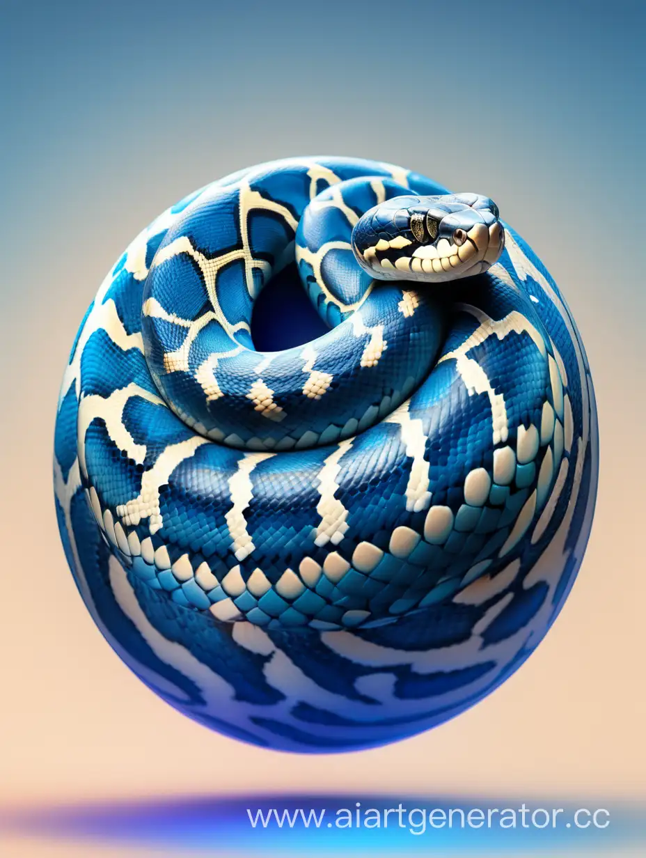 Blue-Python-Sphere-on-Neutral-Gradient-Background
