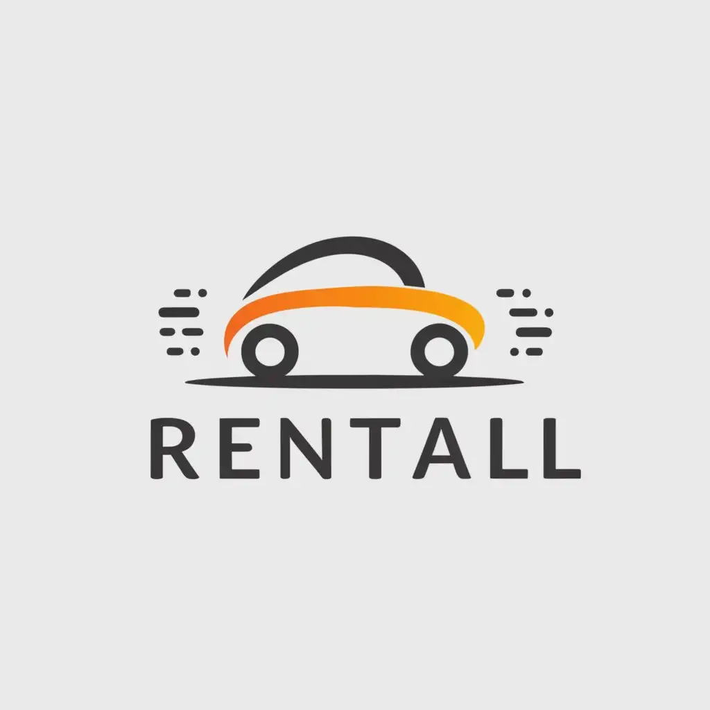 a logo design,with the text "RentAll", main symbol:car,Moderate,clear background
