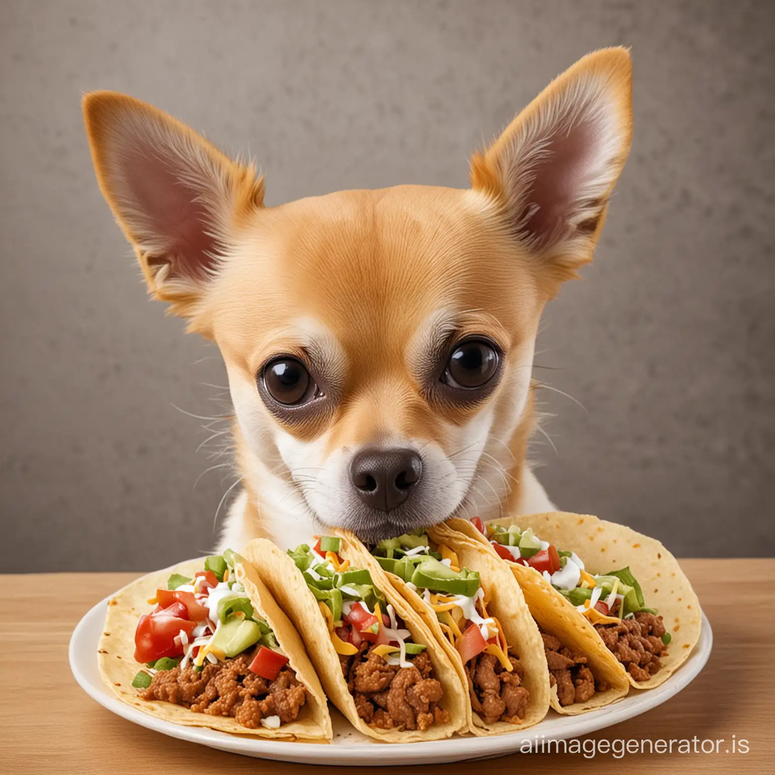 Chihuahua-Enjoying-Tacos-in-a-Vibrant-Kitchen