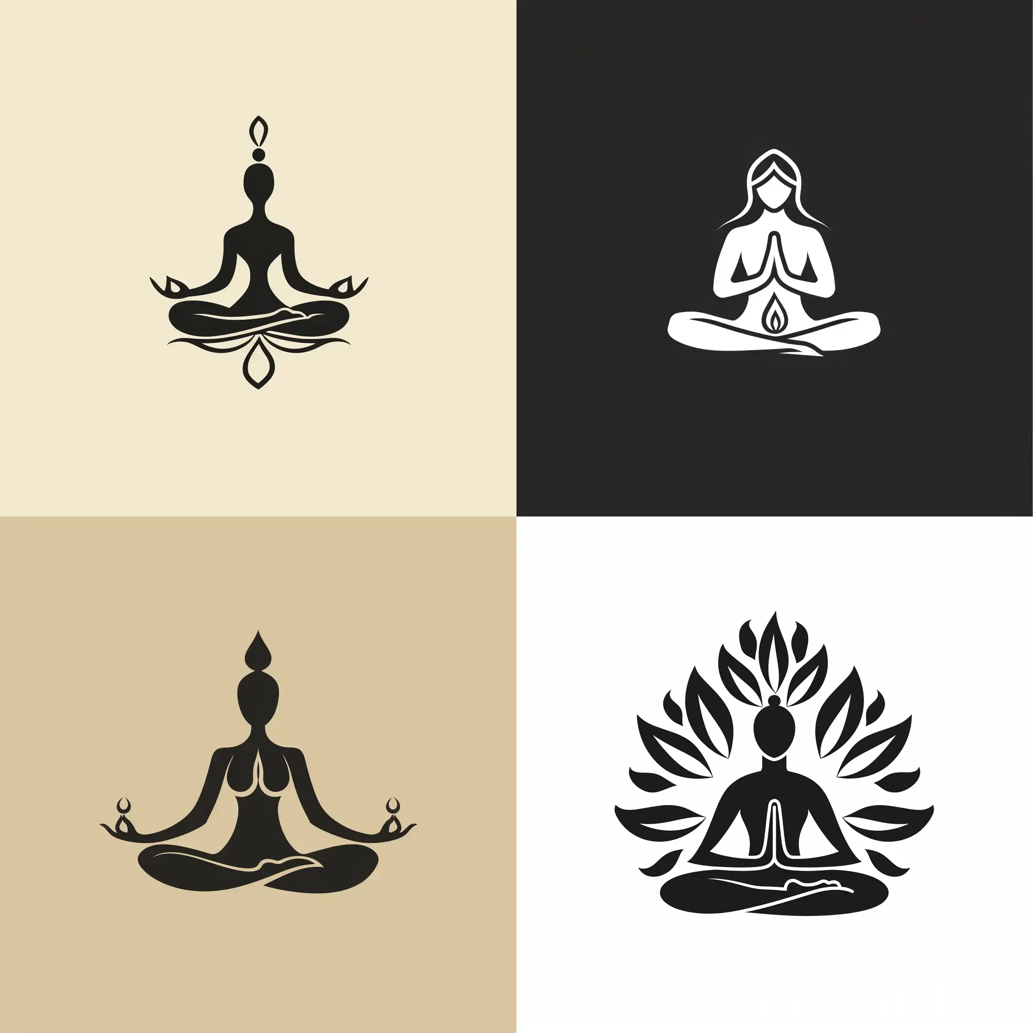 simple logotype for  yoga studio