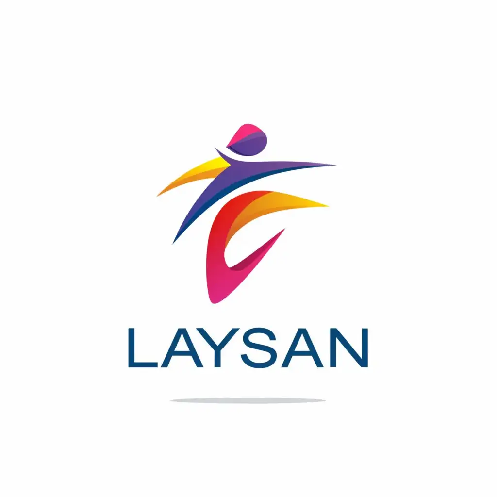 a logo design,with the text "Laysan", main symbol:Jumping fitness,Moderate,be used in Sports Fitness industry,clear background