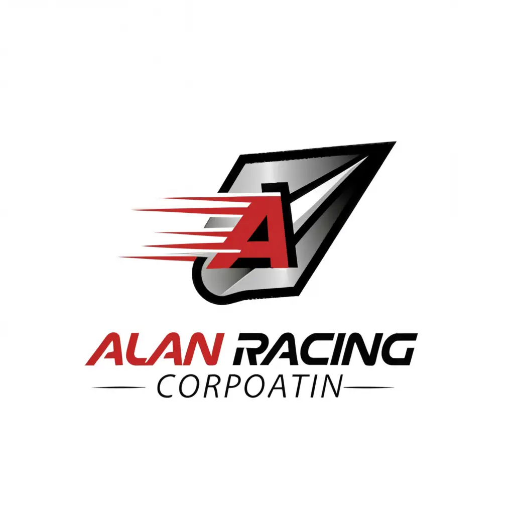 a logo design,with the text 'Alan Racing Corporation', main symbol:Arrow,Moderate, be used in Automotive industry, clear background