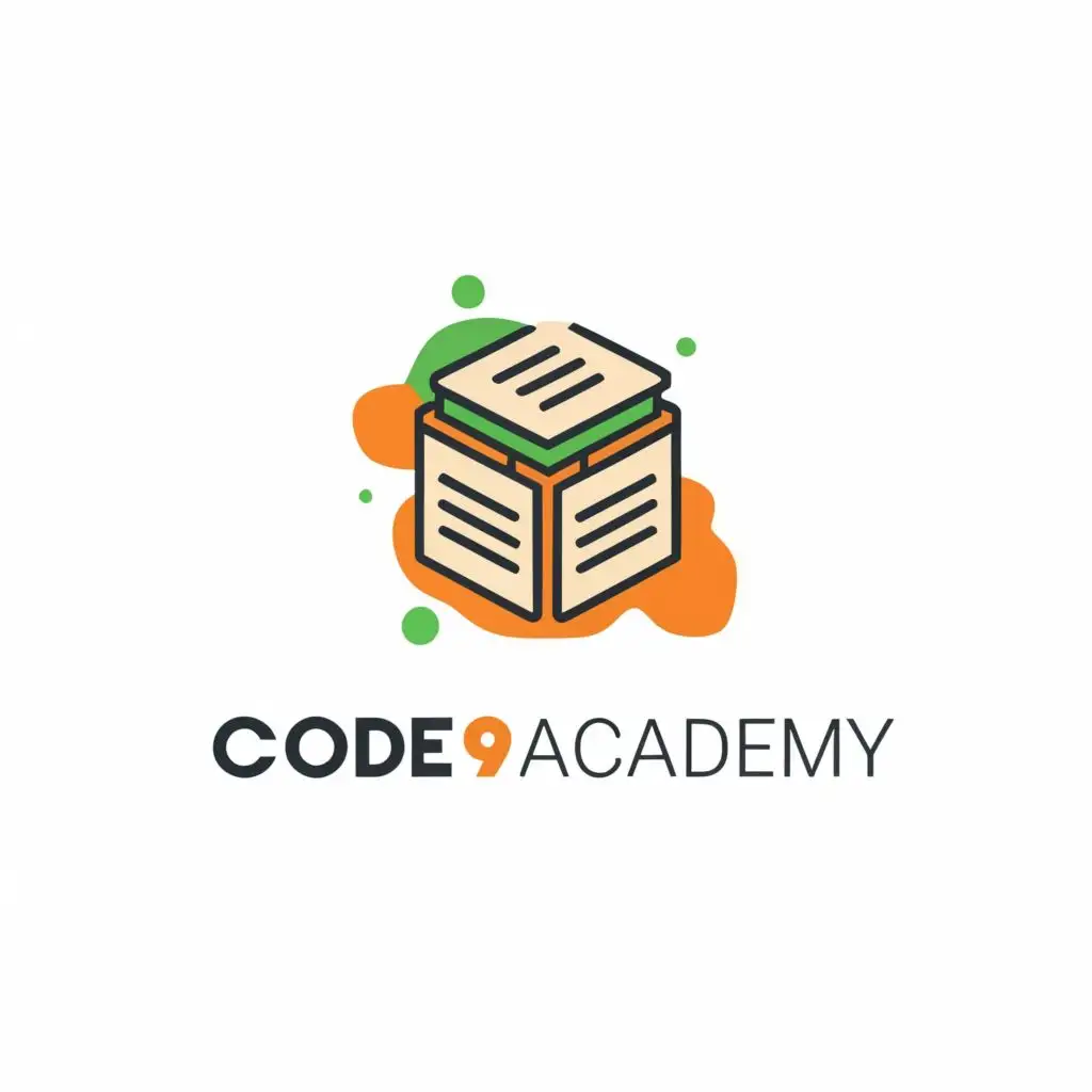 logo, Study, with the text "Code 9 academy", typography, be used in Education industry