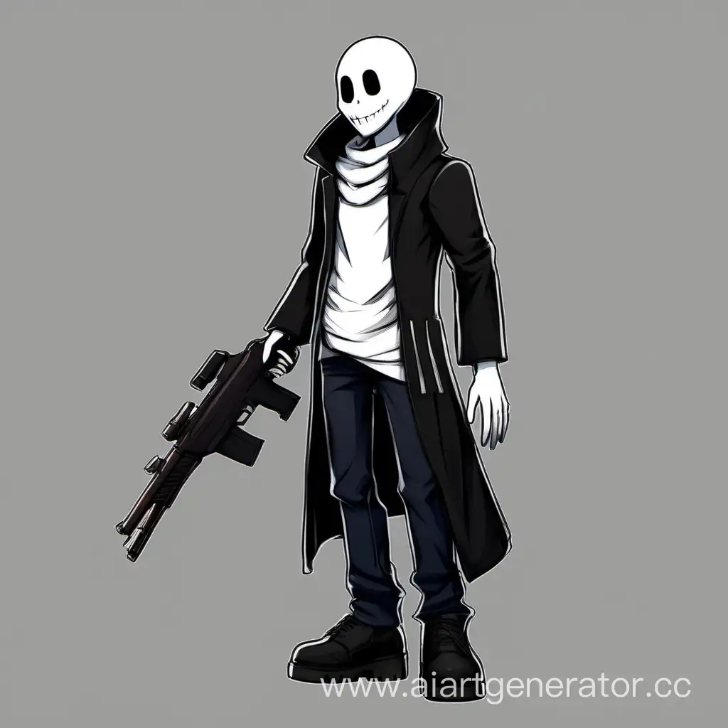 Персонаж Wing Gaster из Undertaleв стиле PUBG
