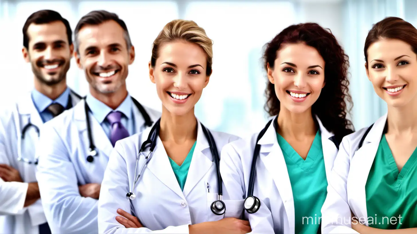 generate an image of happy functional medicine doctors in a relaxed professional setting