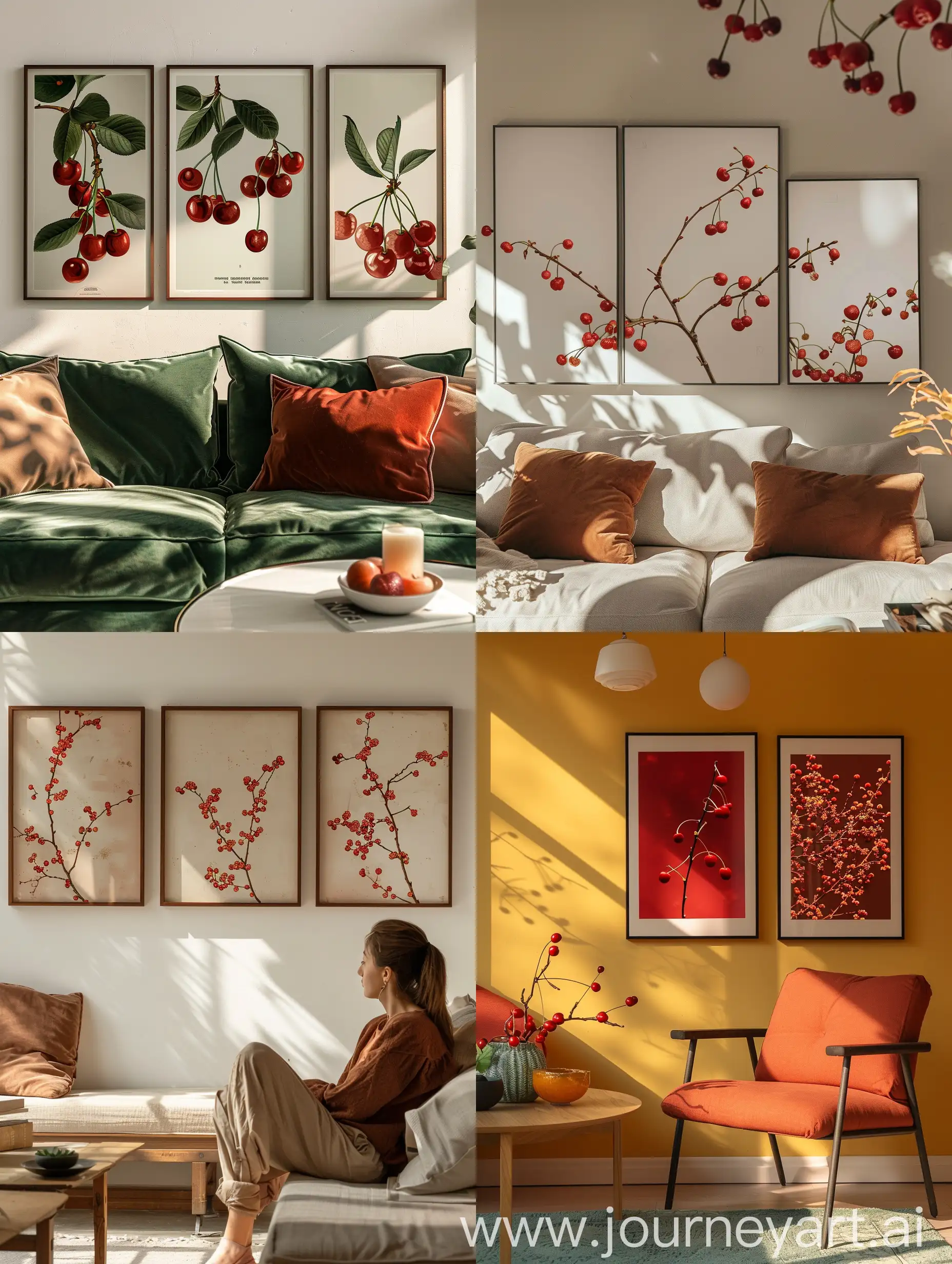 Botanical-Art-Martian-CherryLike-Plants-Adorn-Wall